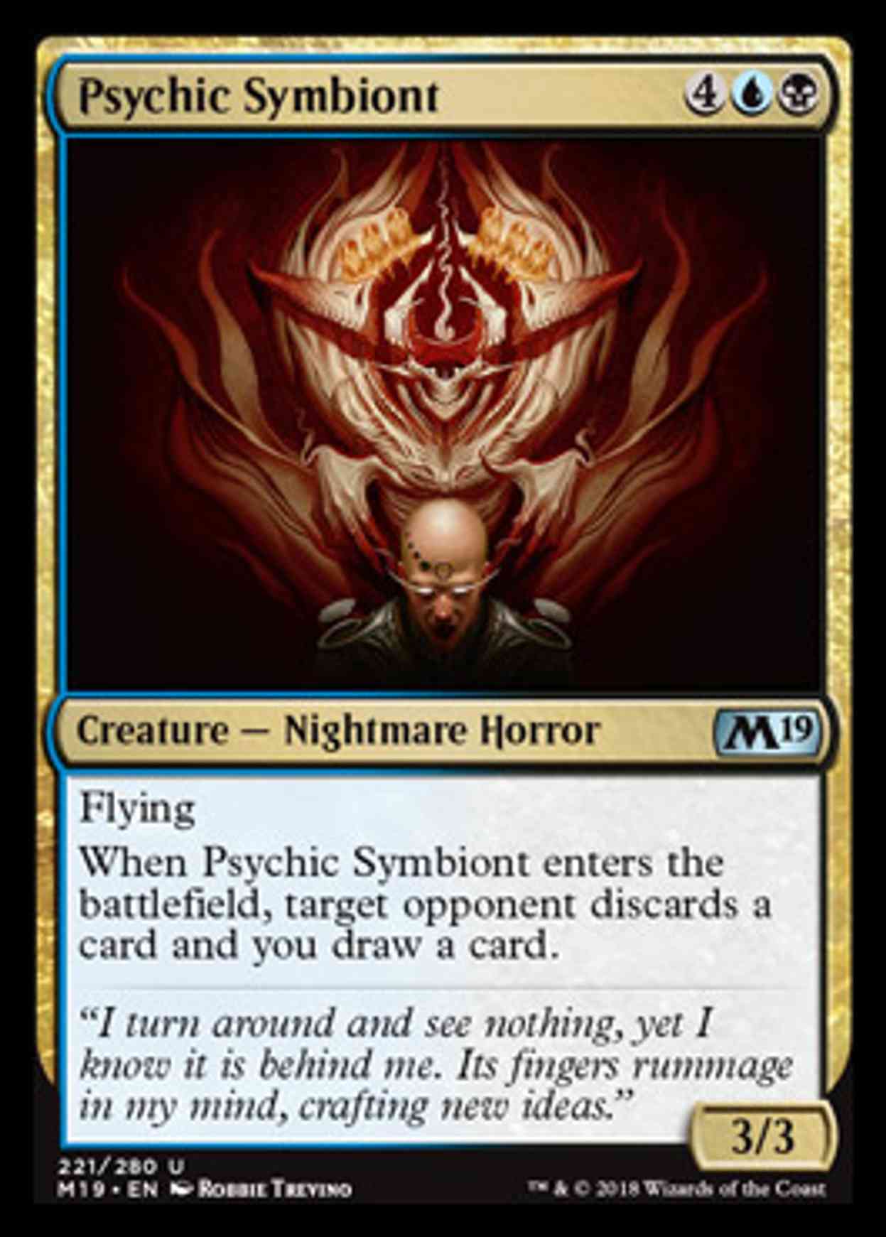 Psychic Symbiont magic card front
