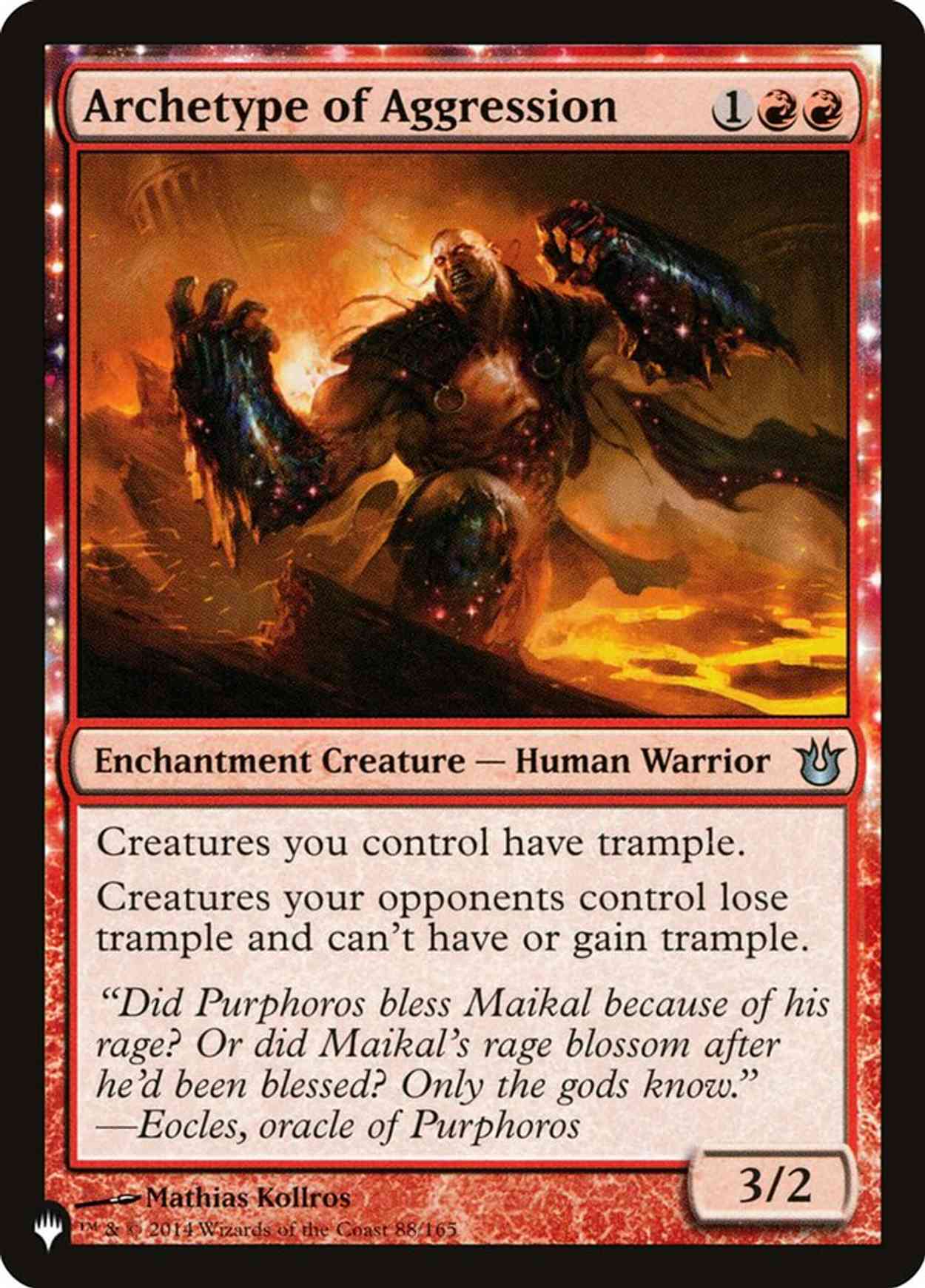 Archetype of Aggression magic card front