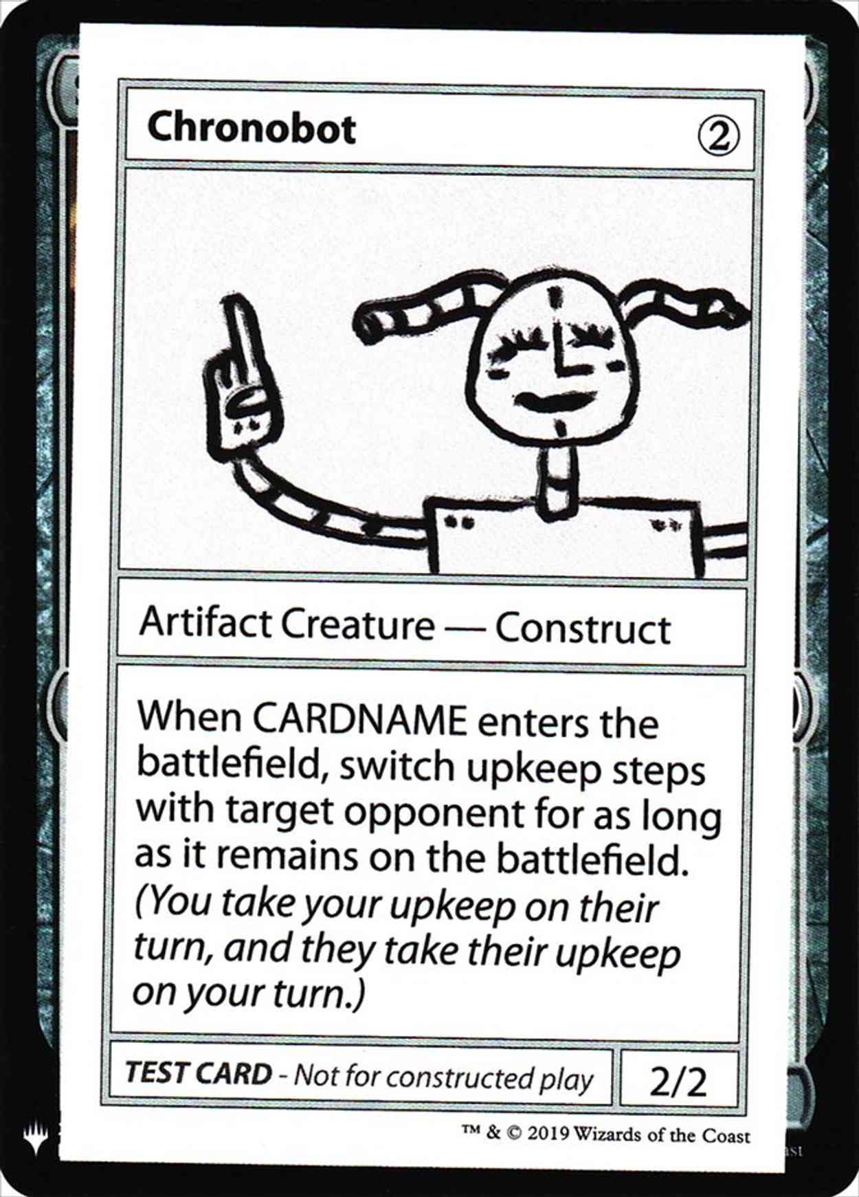 Chronobot magic card front