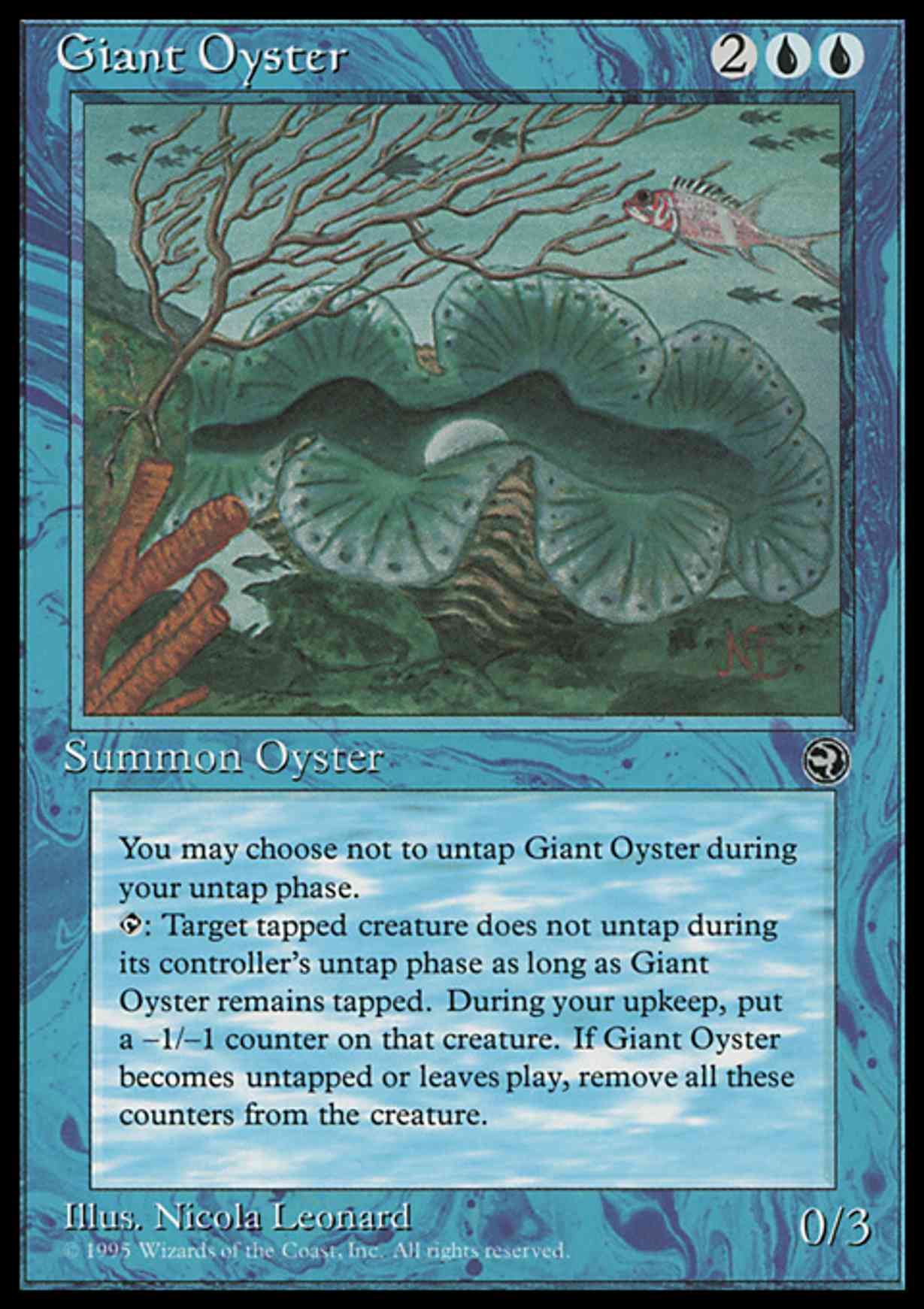 Giant Oyster magic card front