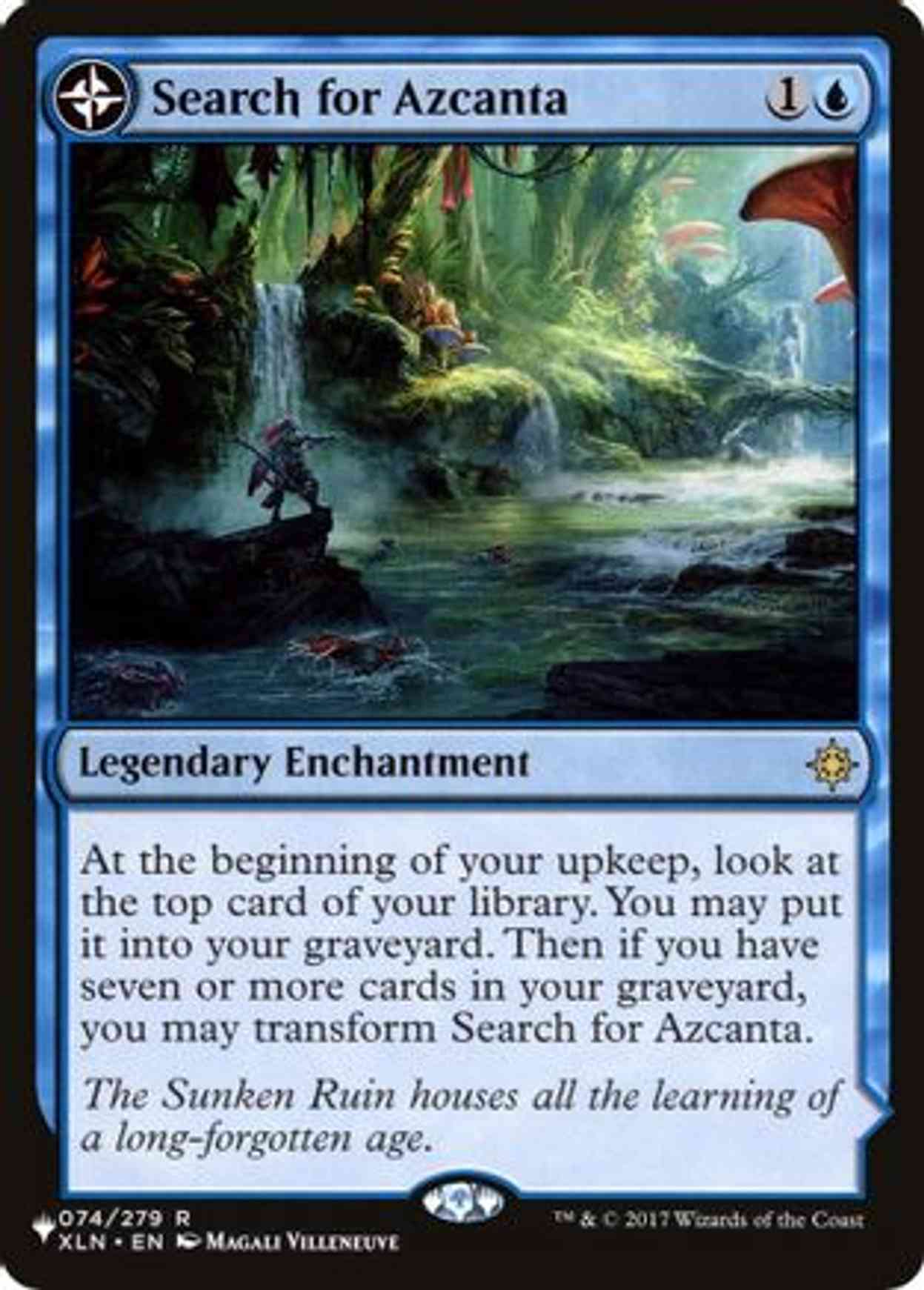 Search for Azcanta magic card front