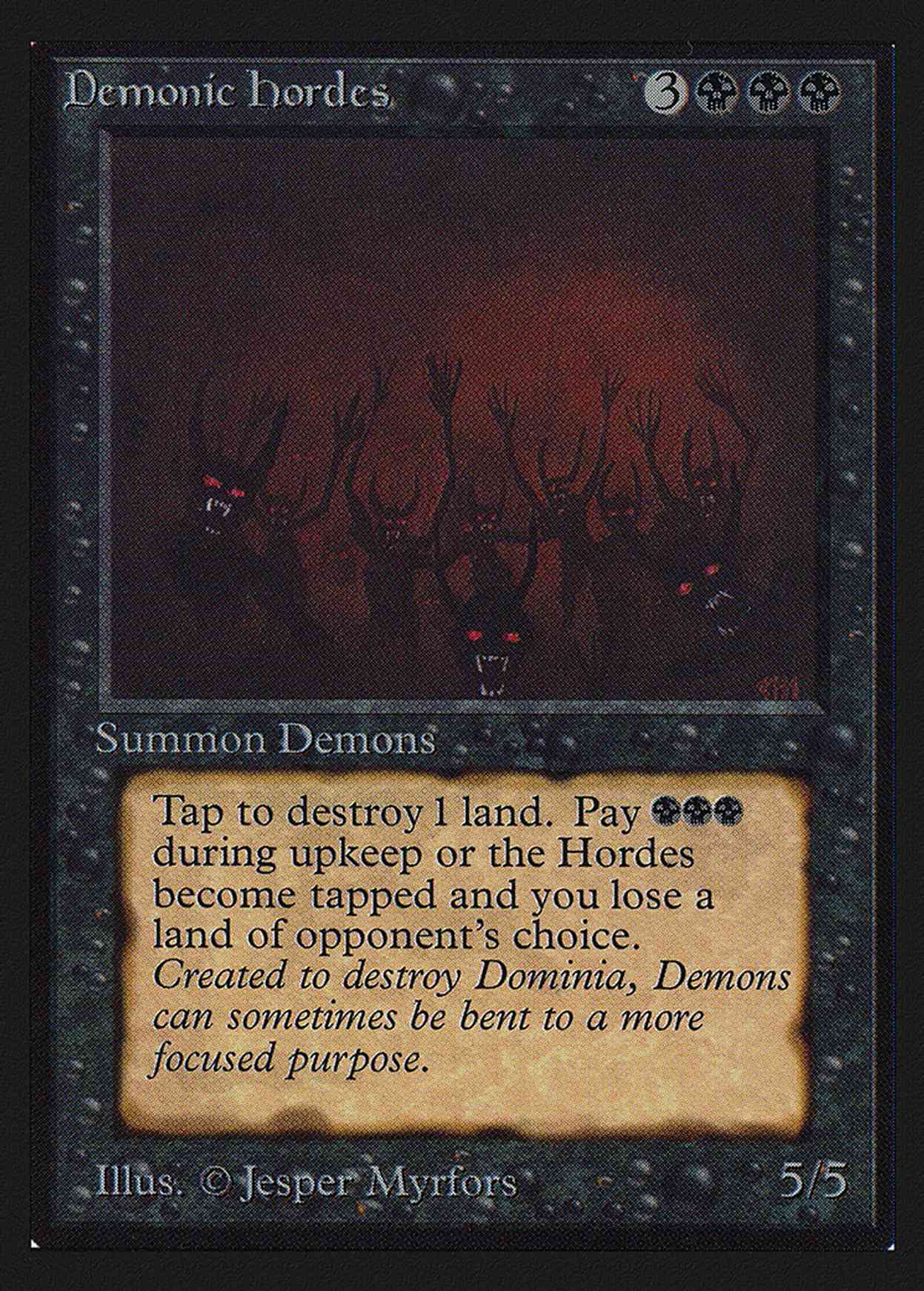 Demonic Hordes (CE) magic card front