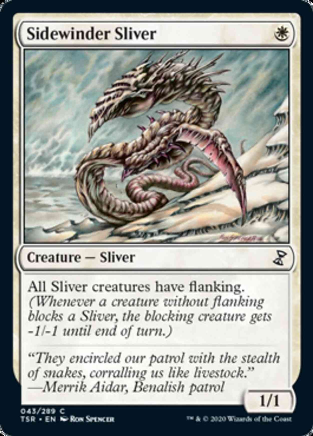 Sidewinder Sliver magic card front