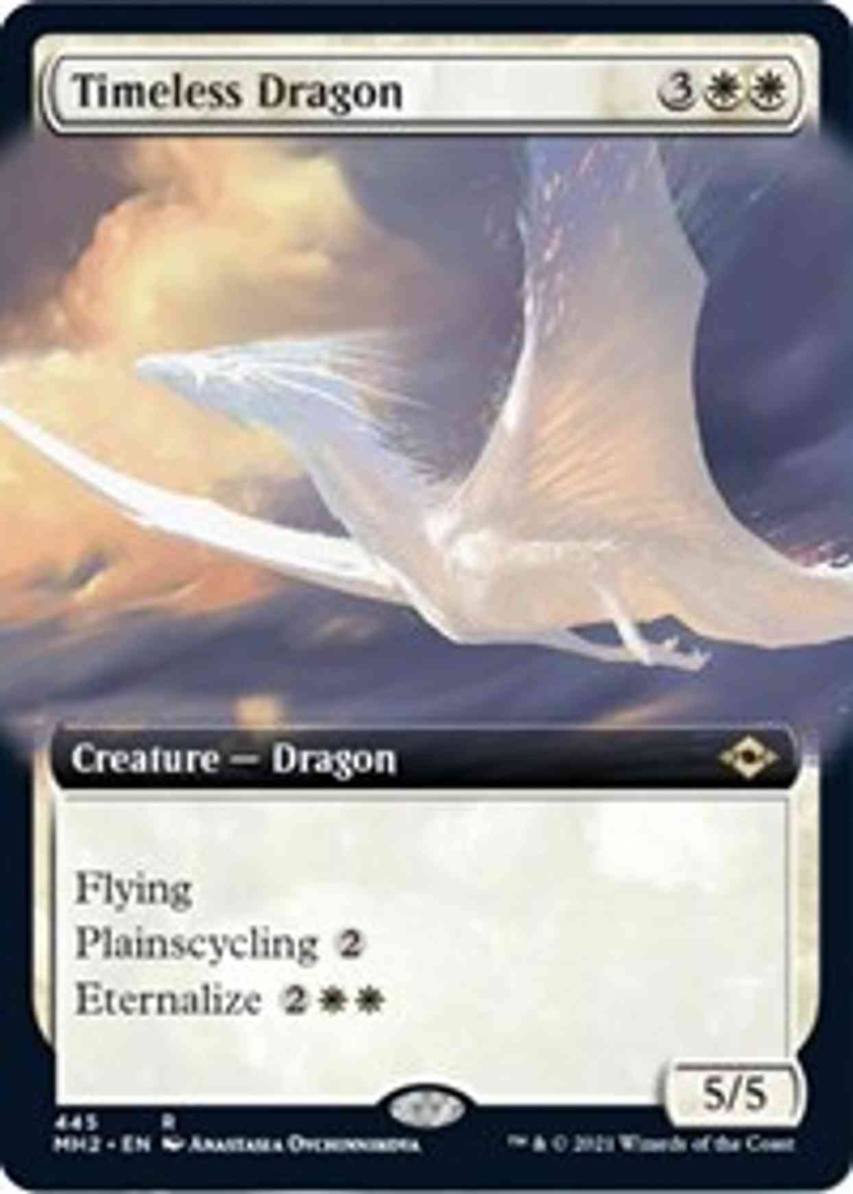 Timeless Dragon (Extended Art) magic card front
