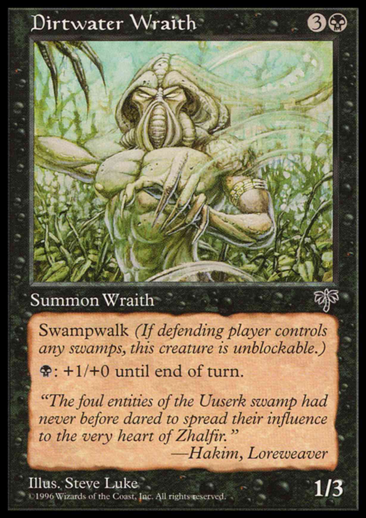 Dirtwater Wraith magic card front