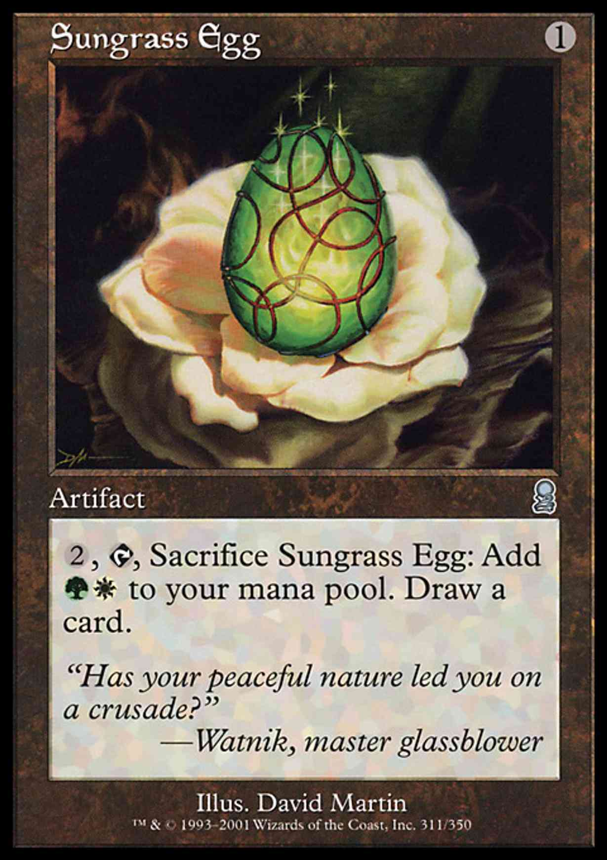 Sungrass Egg magic card front