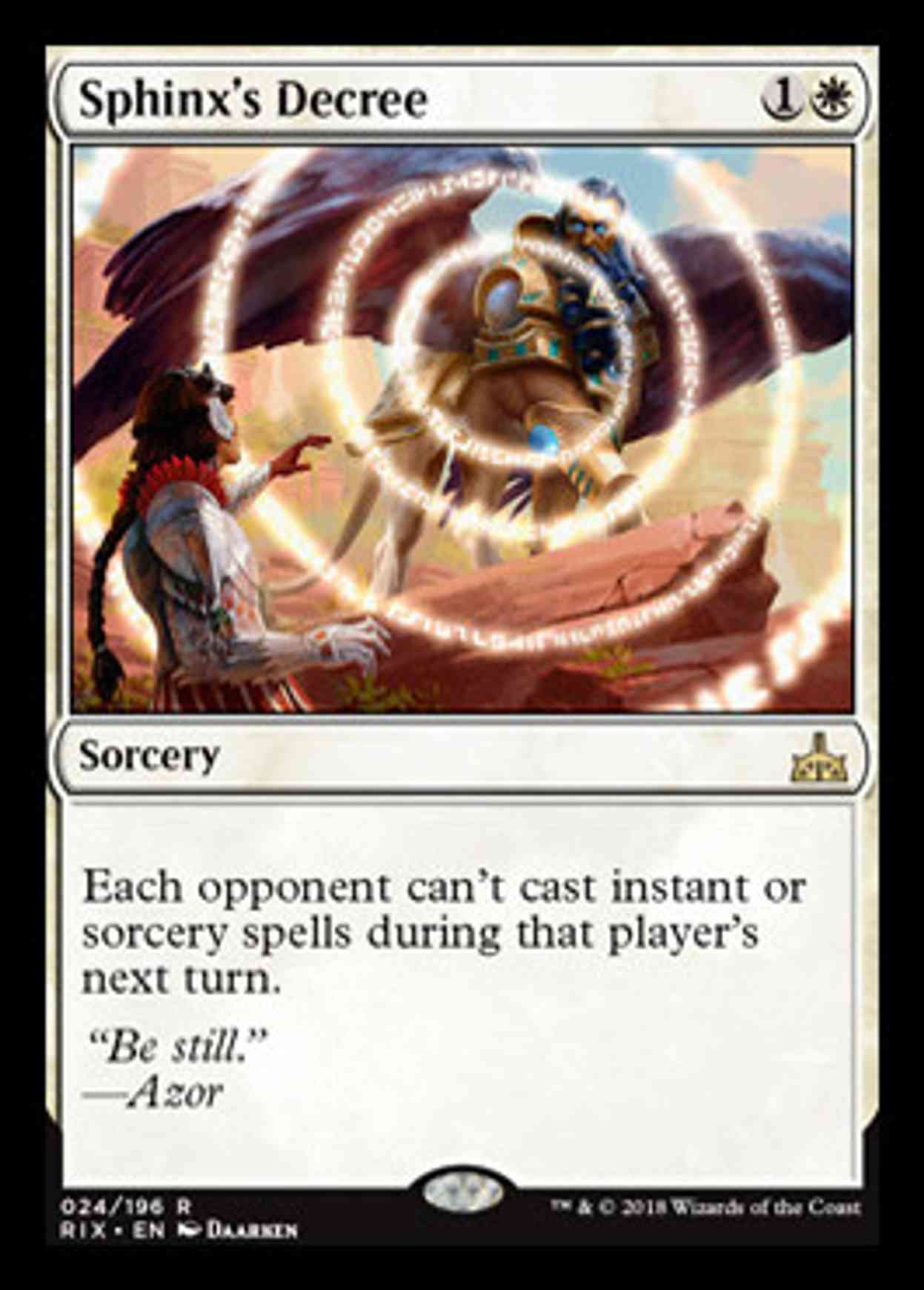 Sphinx's Decree magic card front