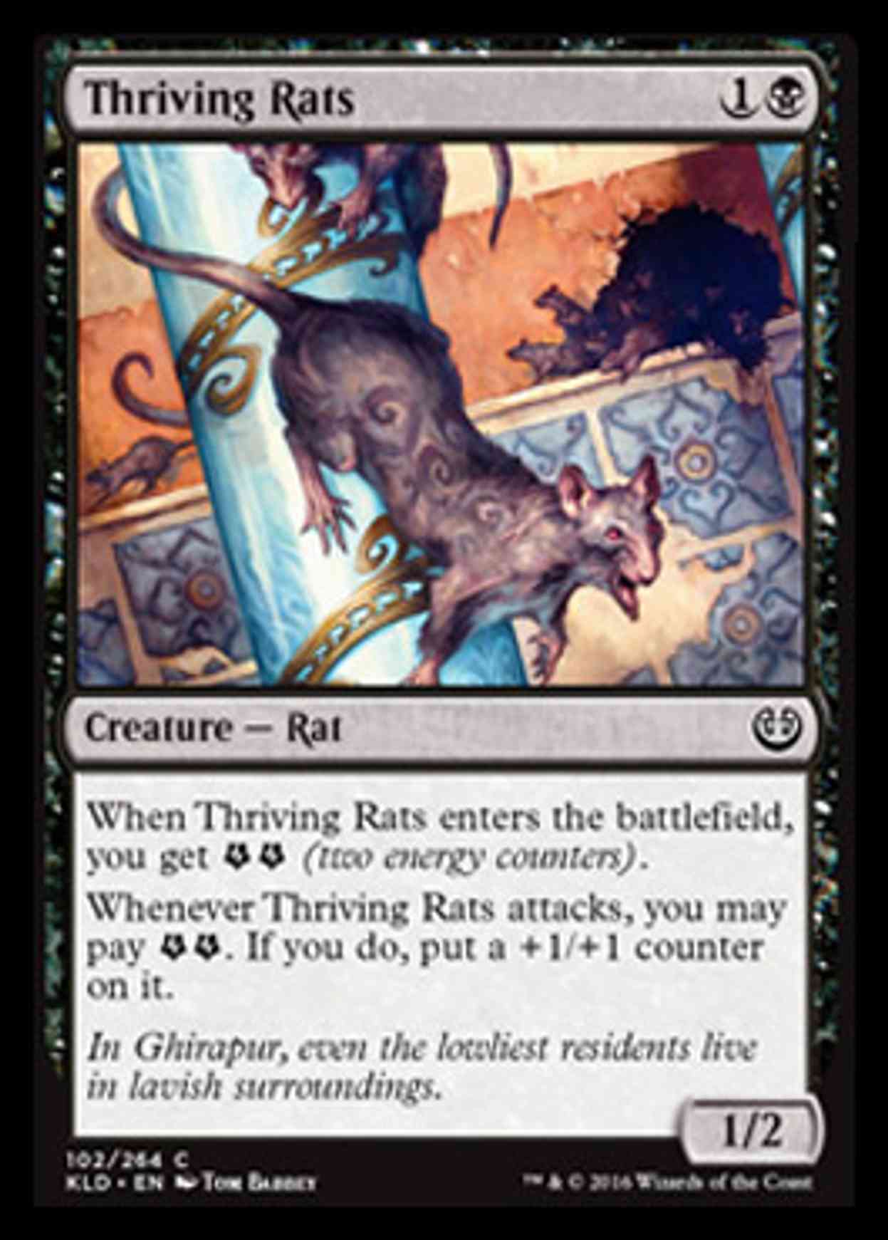 Thriving Rats magic card front