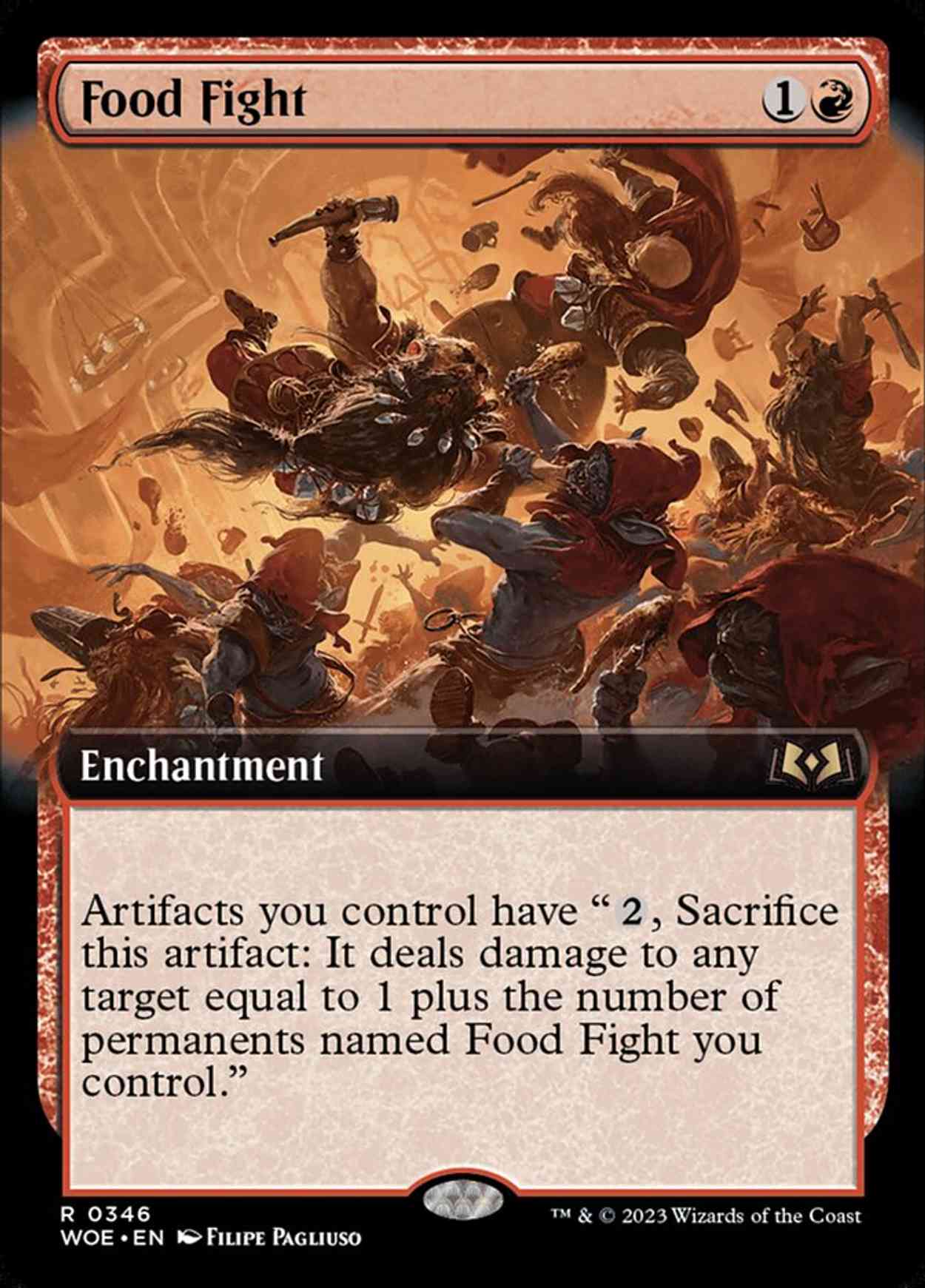 Food Fight (Extended Art) magic card front