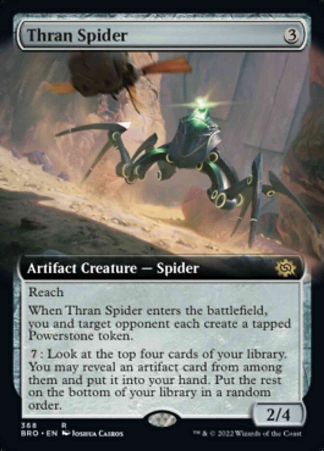 Thran Spider (Extended Art) magic card front