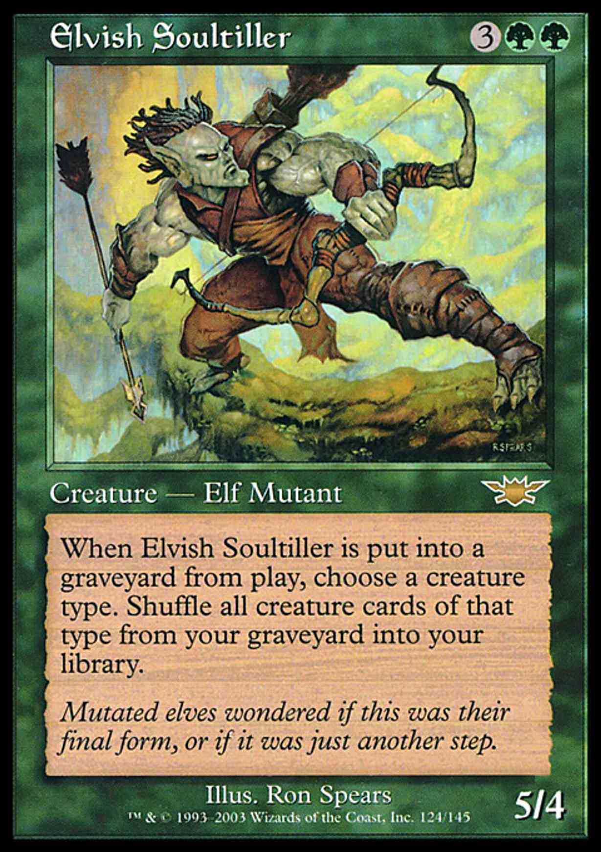 Elvish Soultiller magic card front