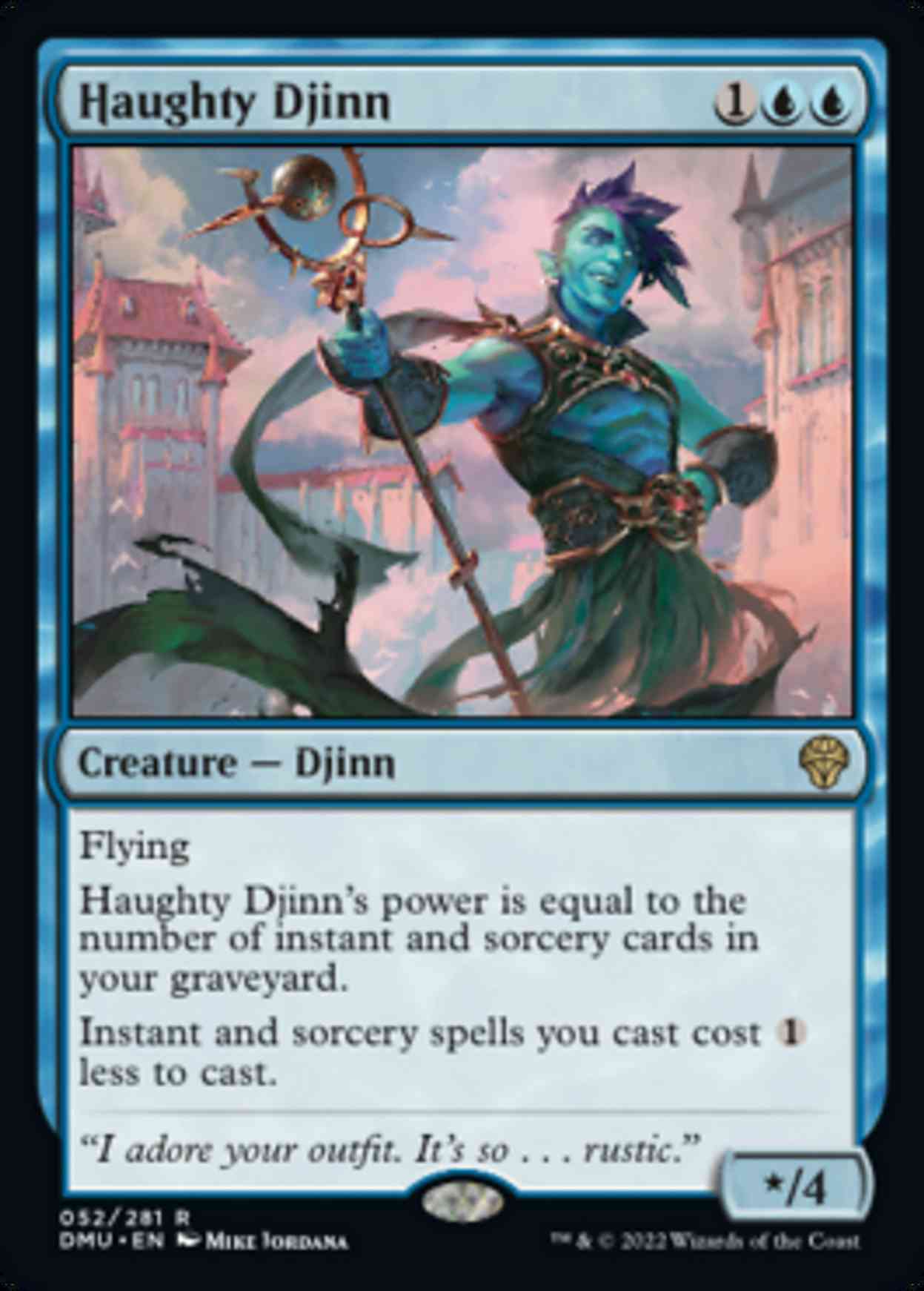 Haughty Djinn magic card front