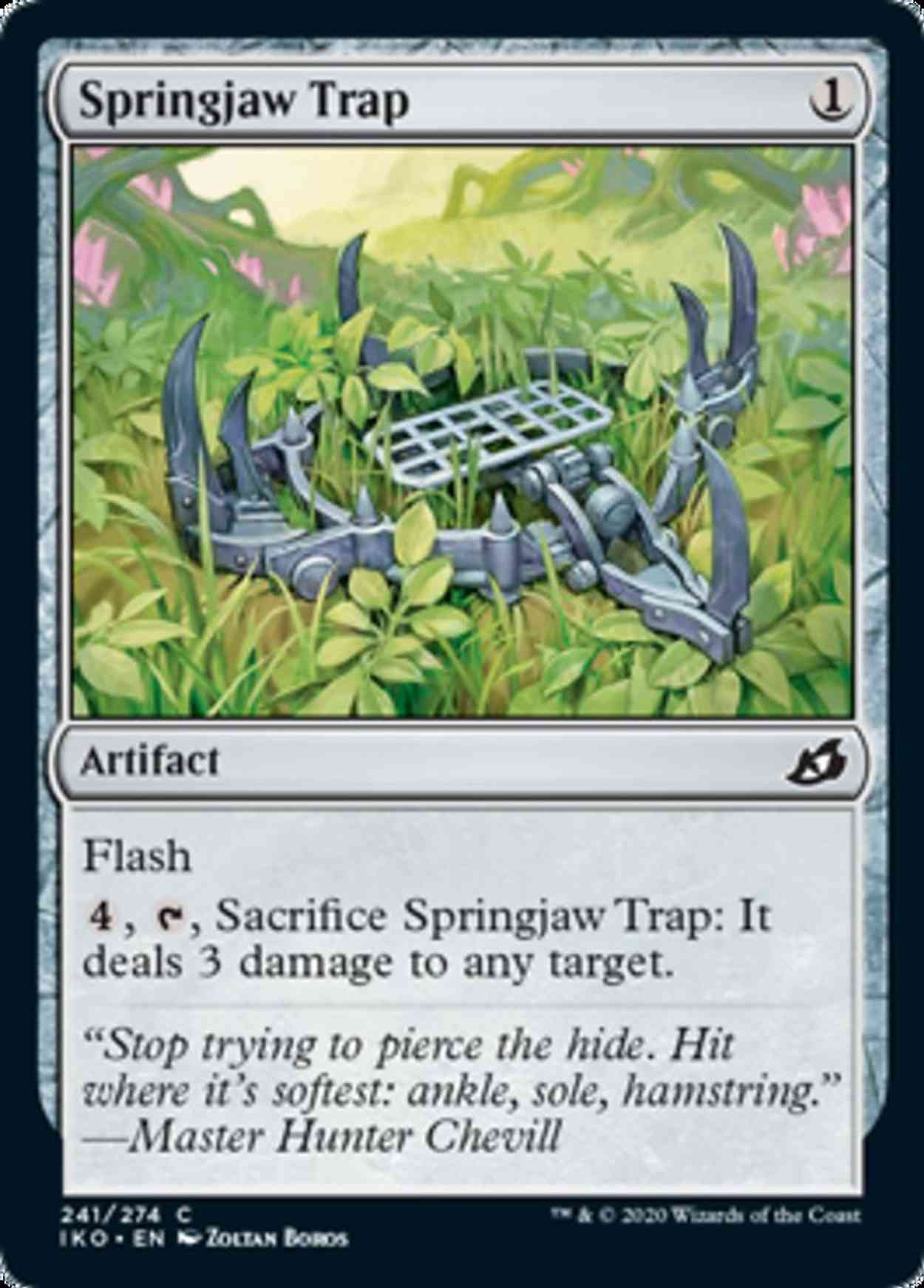 Springjaw Trap magic card front