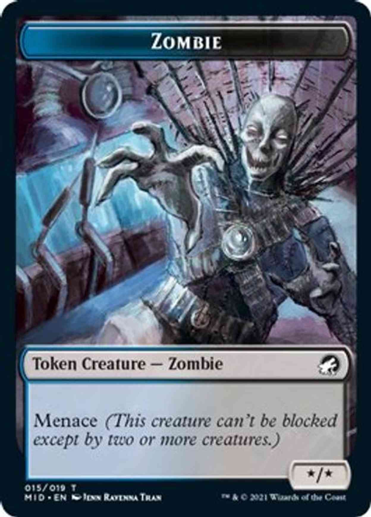 Zombie (015) Token magic card front