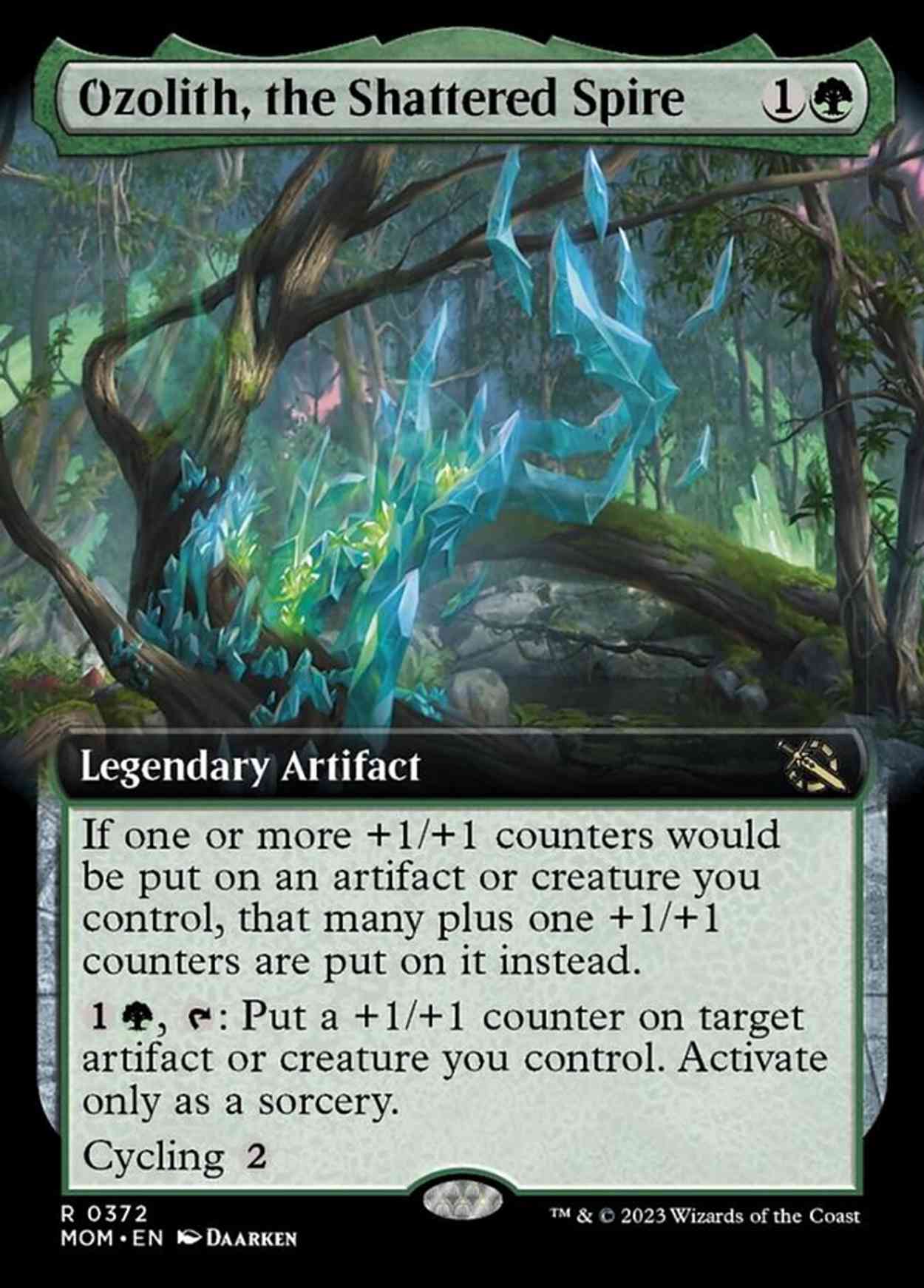 Ozolith, the Shattered Spire (Extended Art) magic card front