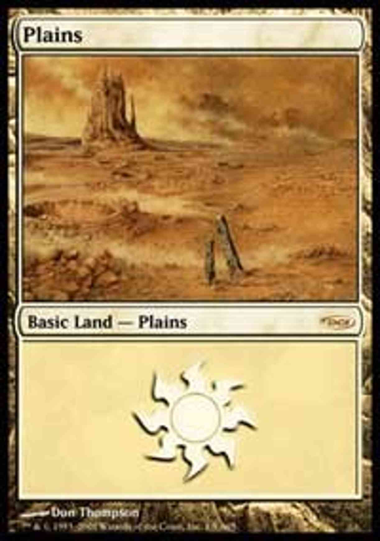 Plains (2005) magic card front