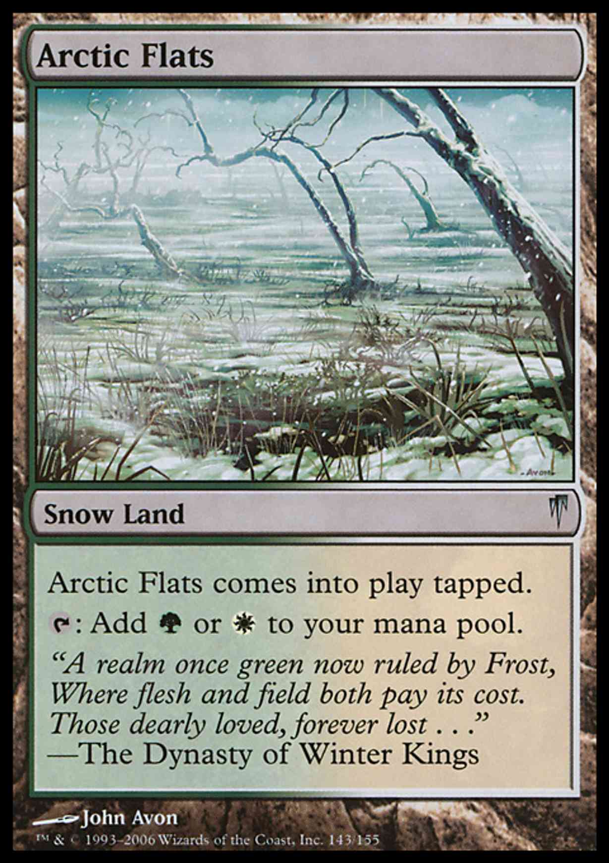 Arctic Flats magic card front