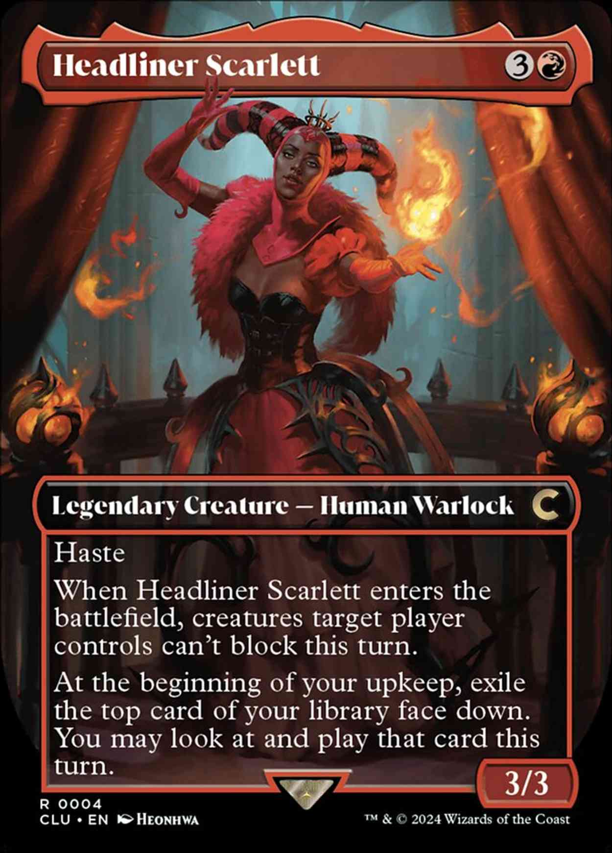 Headliner Scarlett (Borderless) magic card front