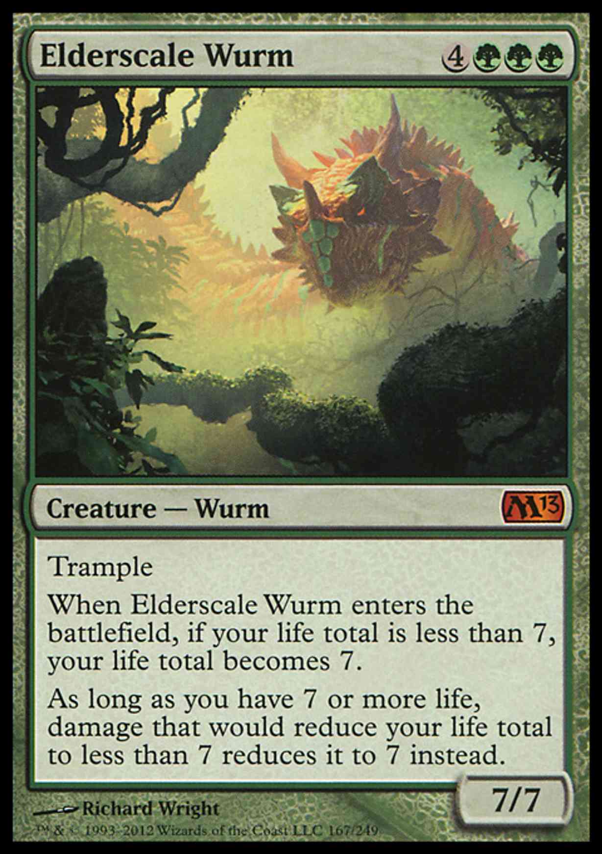 Elderscale Wurm magic card front