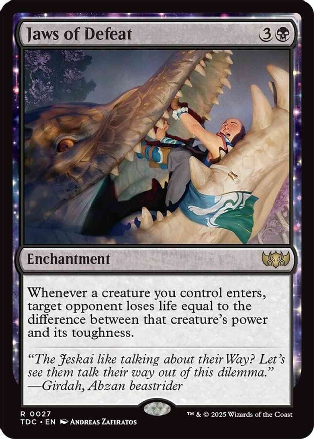 Jaws of Defeat magic card front