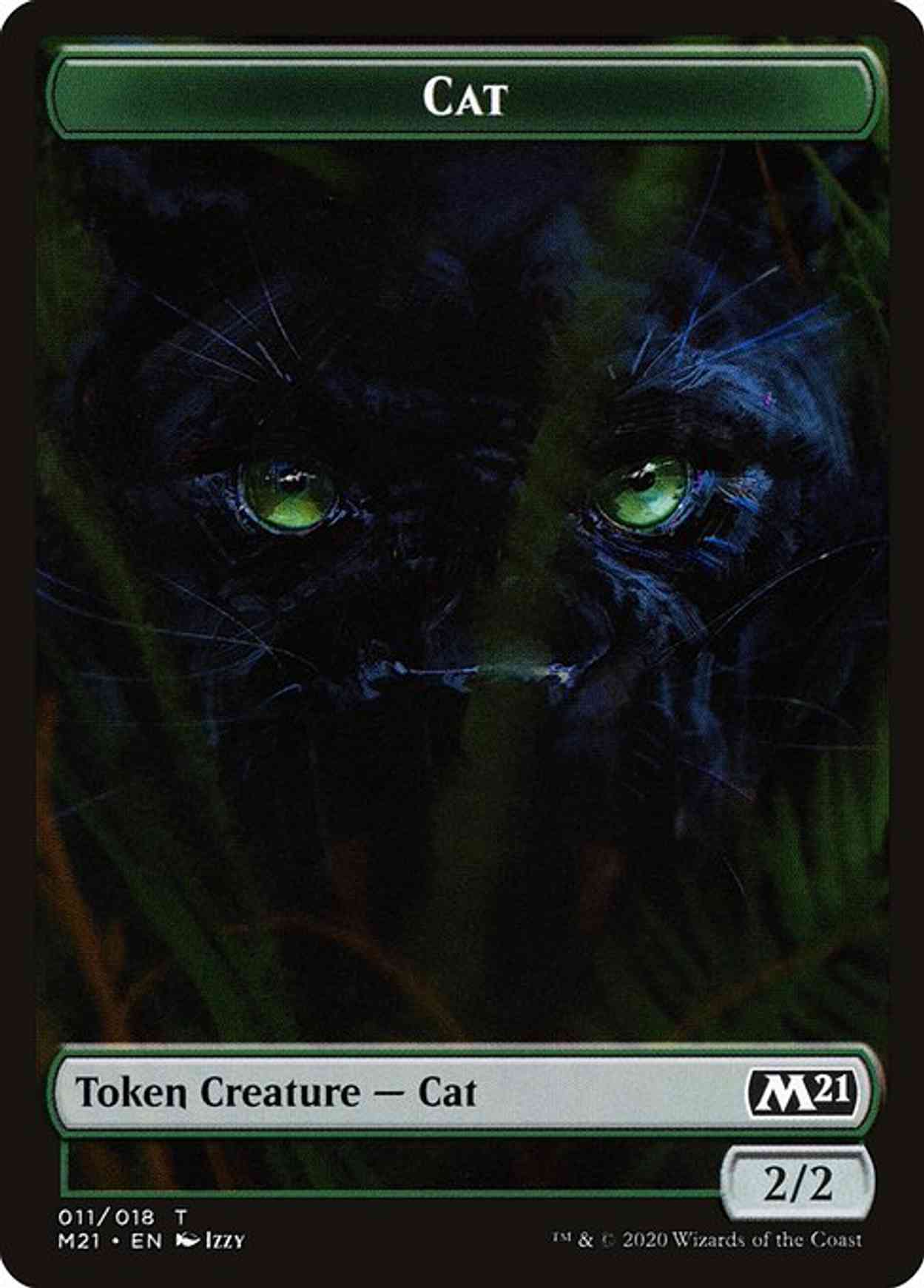 Cat (011) // Goblin Wizard Double-sided Token magic card front