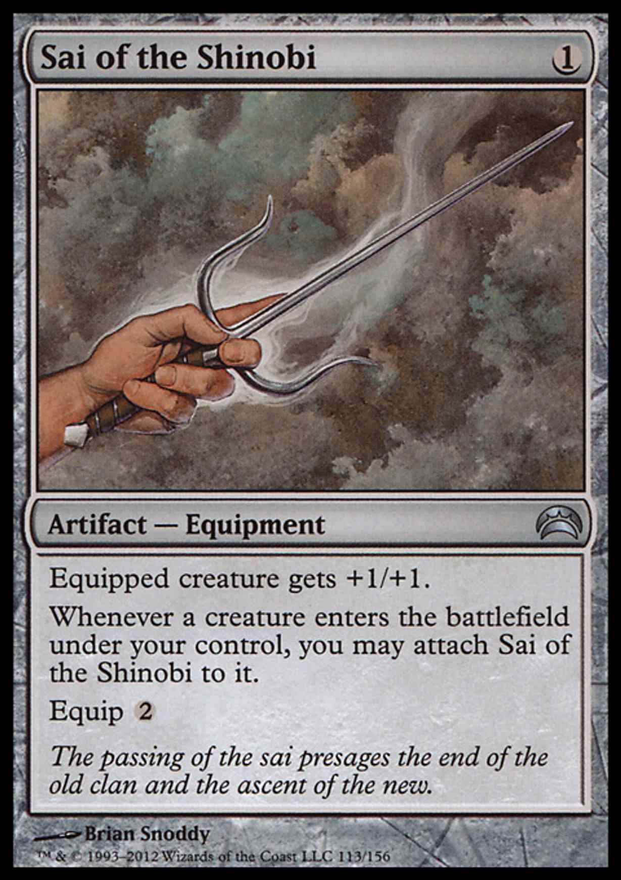 Sai of the Shinobi magic card front