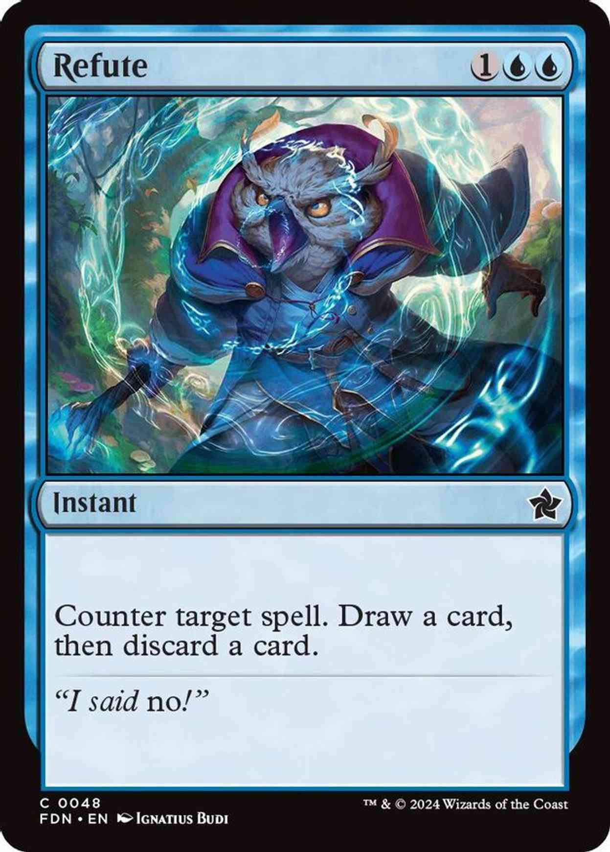 Refute magic card front