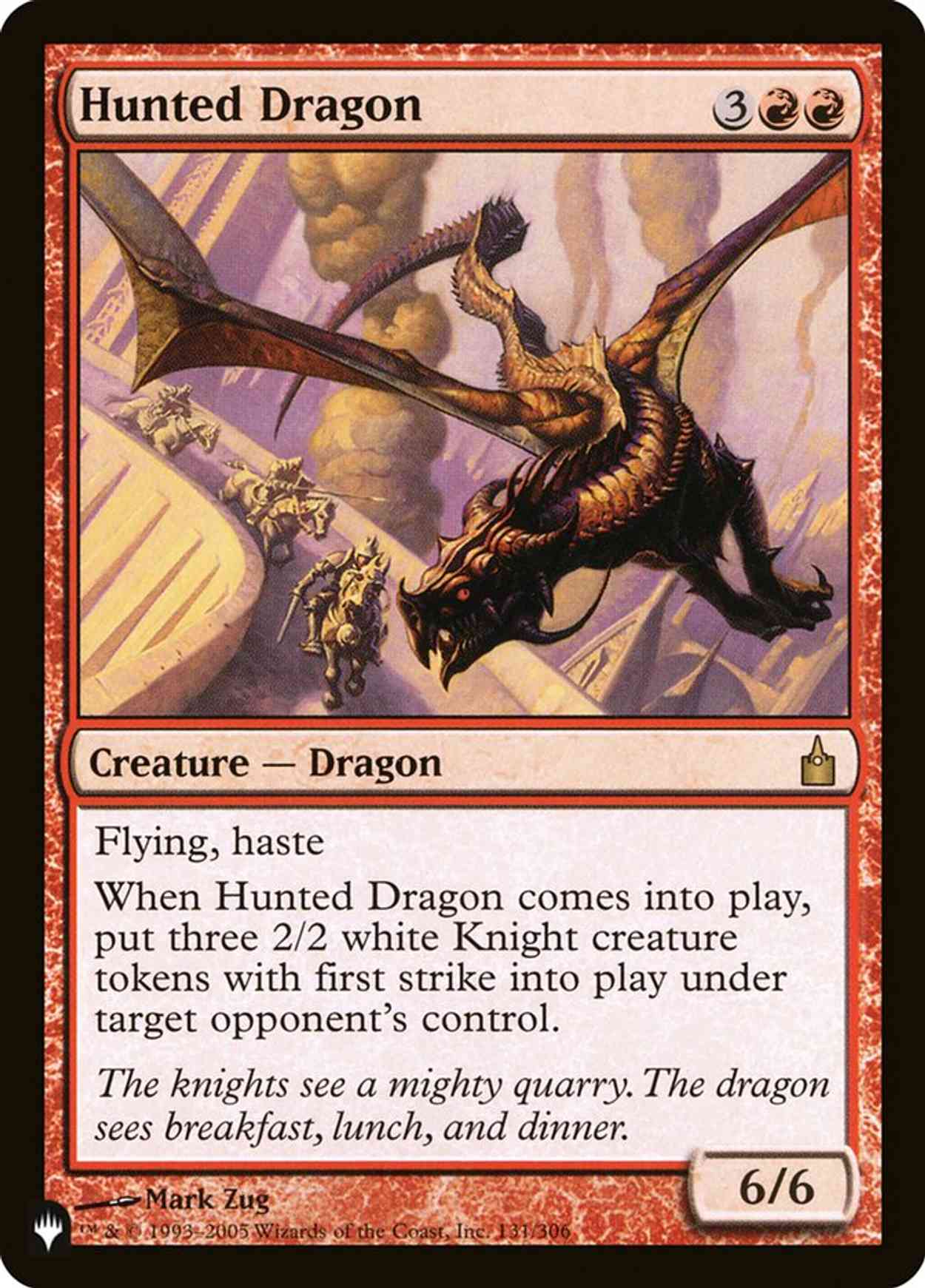 Hunted Dragon magic card front