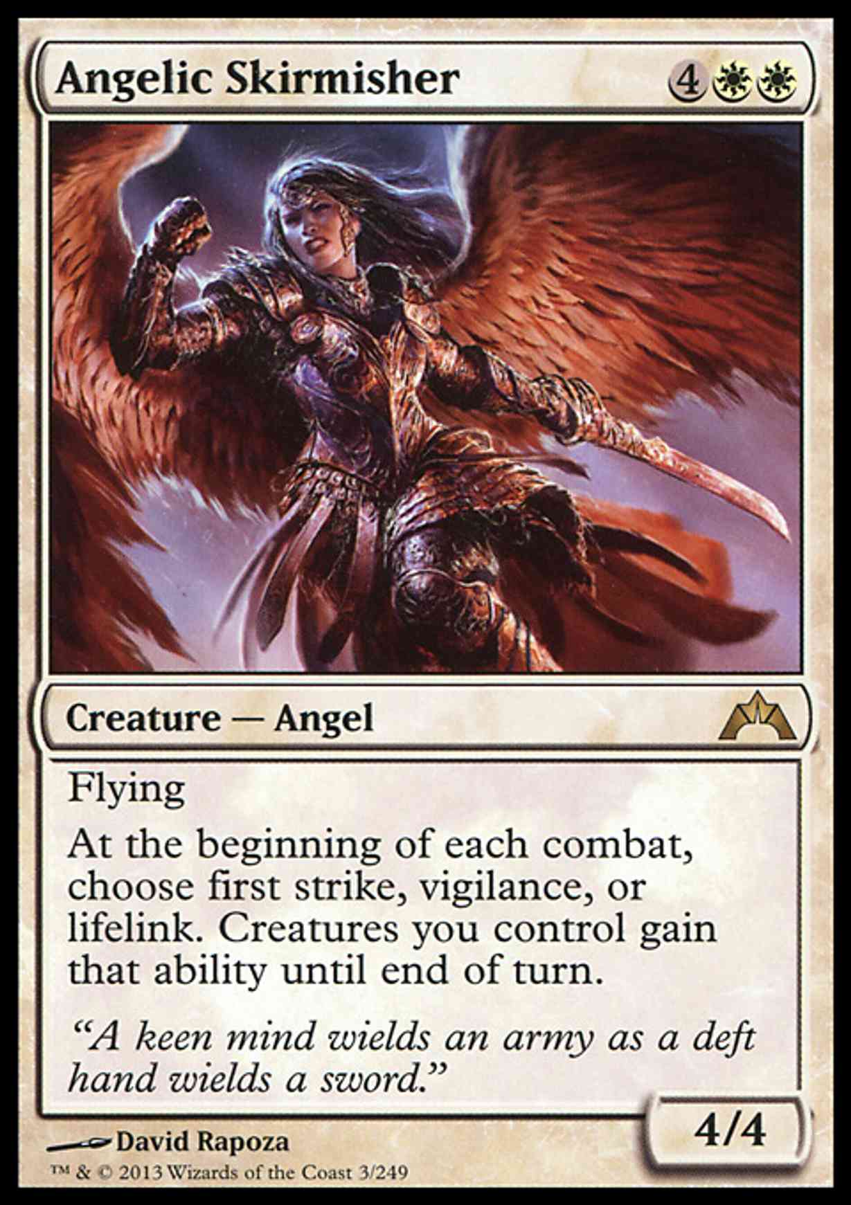 Angelic Skirmisher magic card front