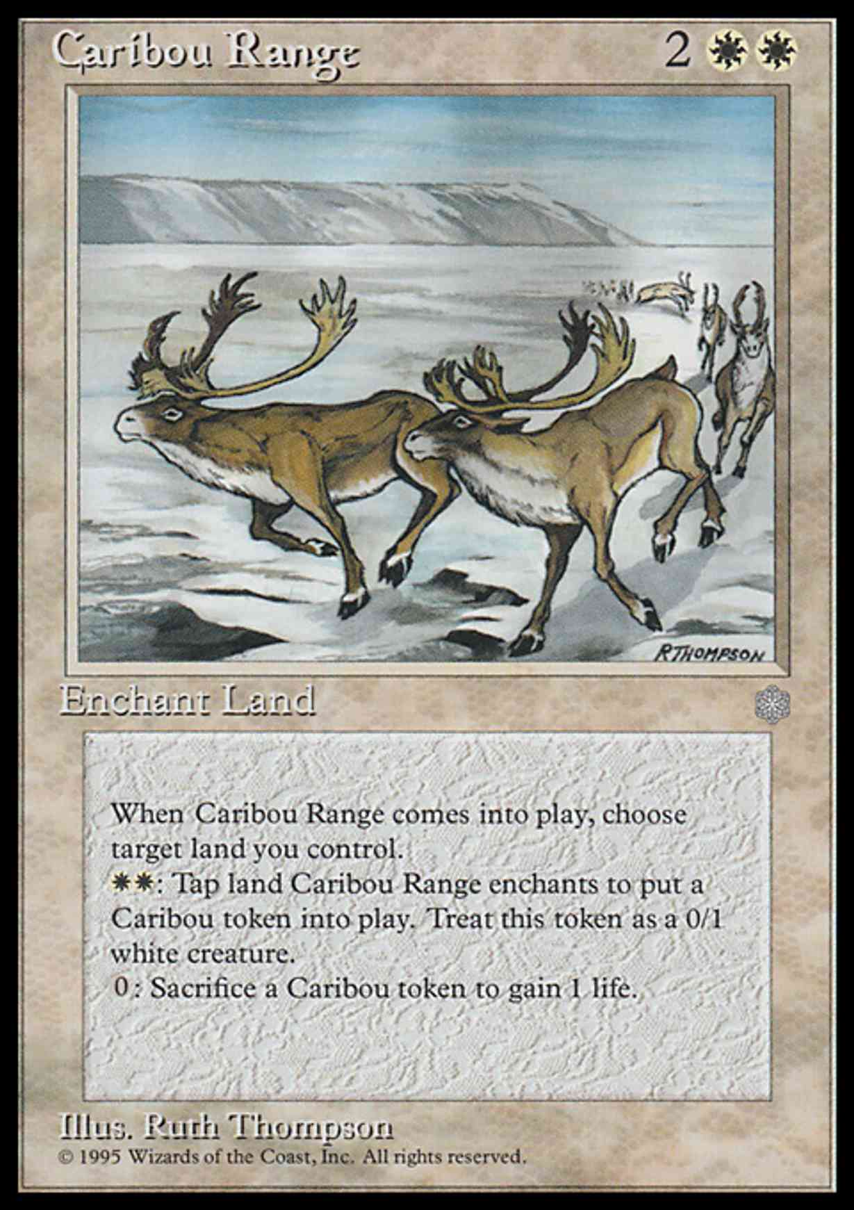 Caribou Range magic card front