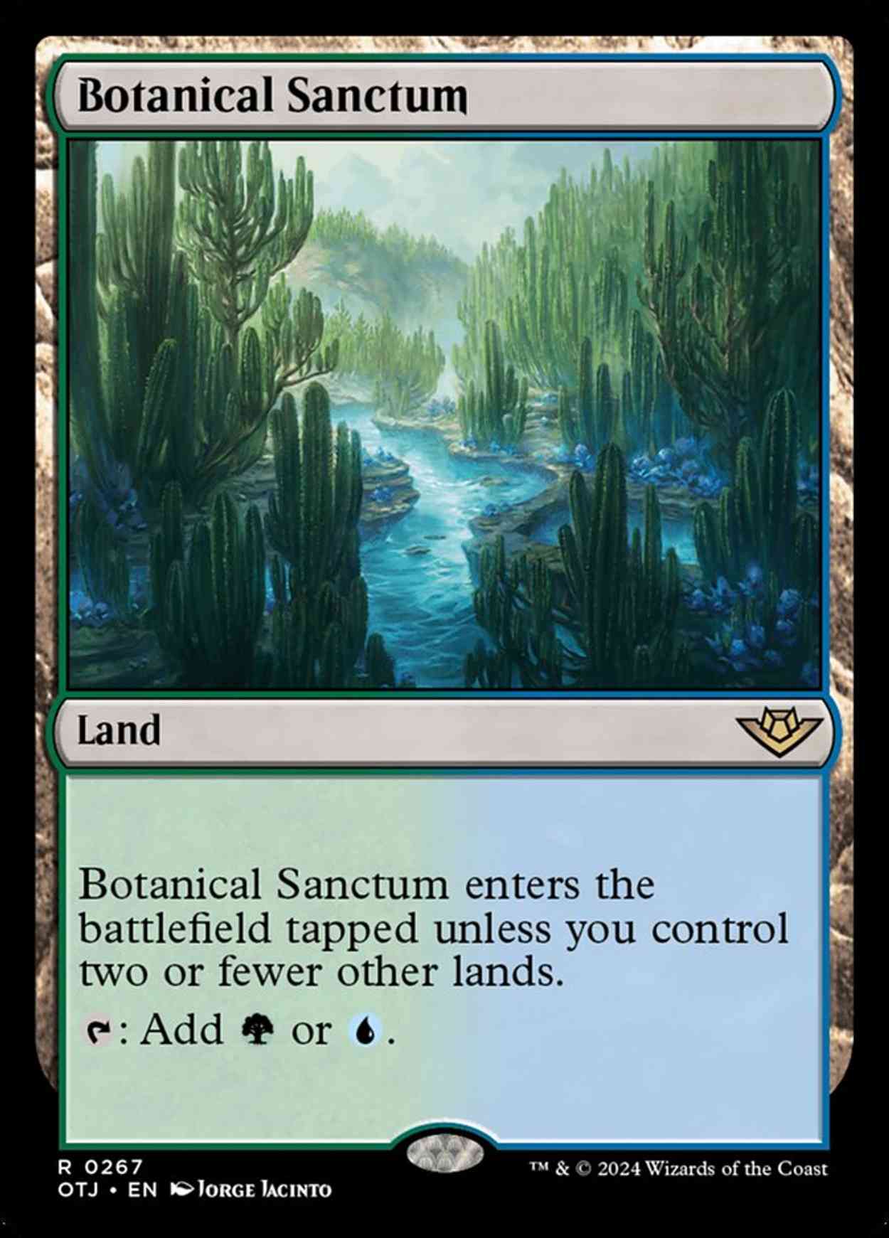 Botanical Sanctum magic card front