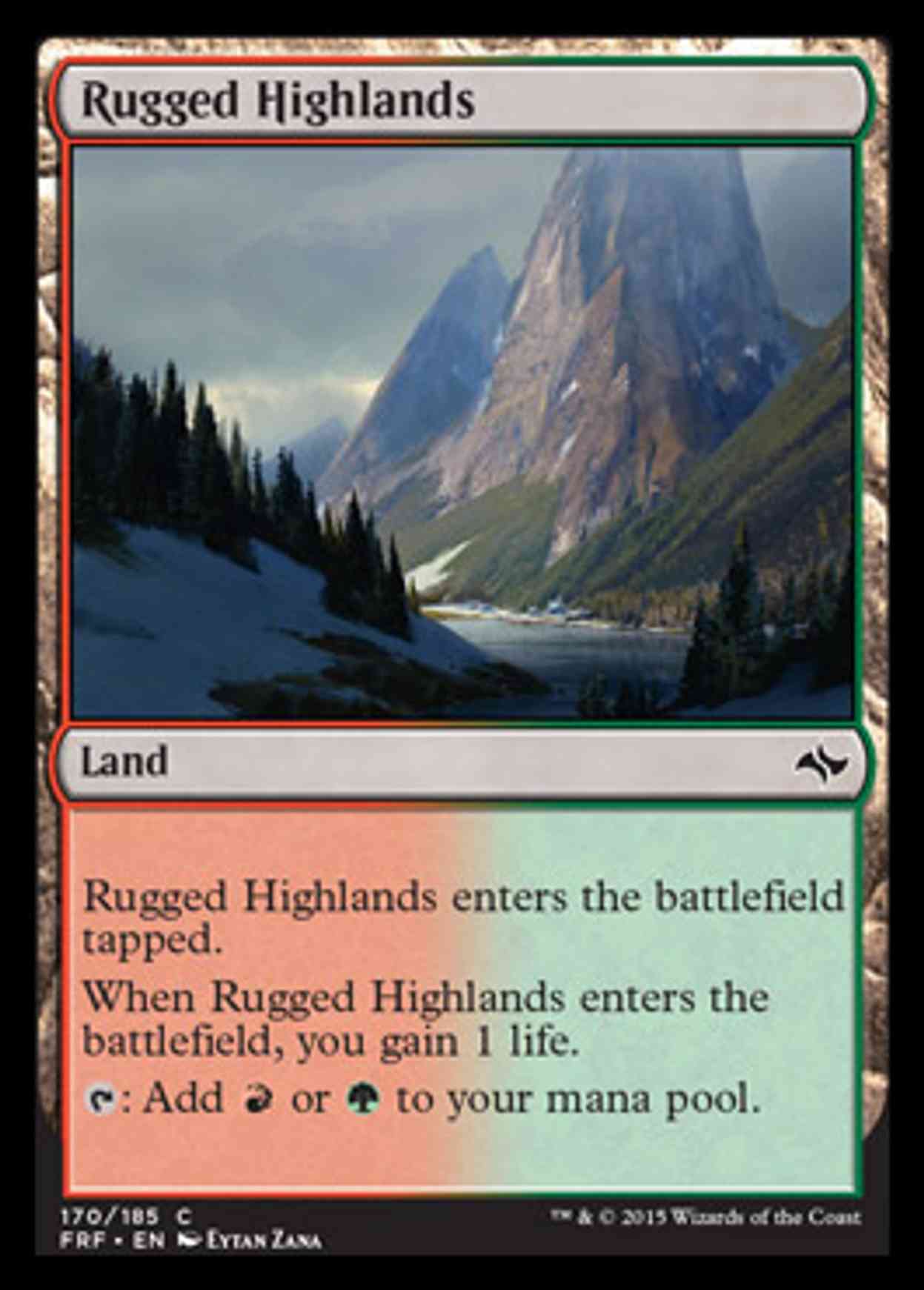 Rugged Highlands magic card front
