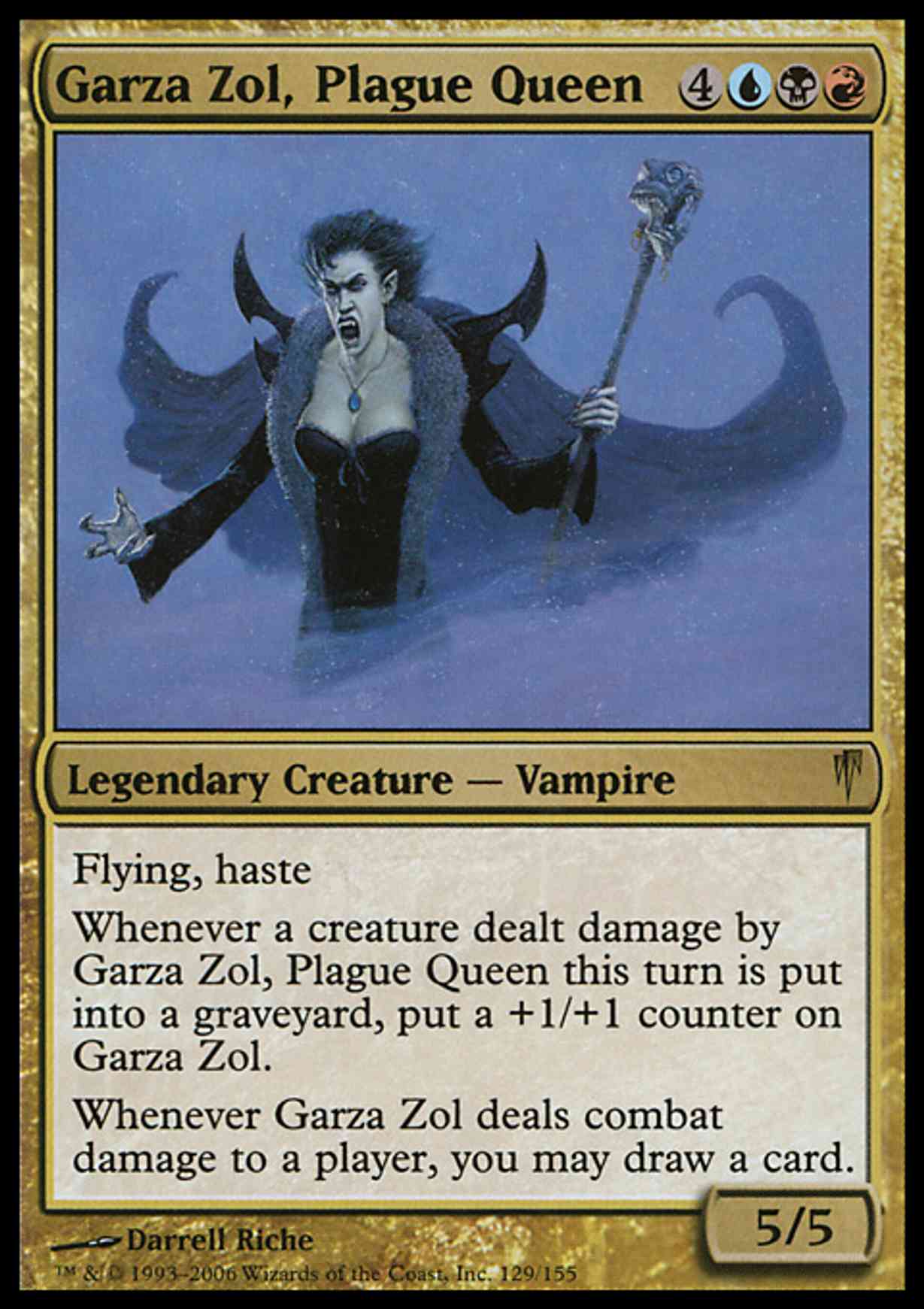 Garza Zol, Plague Queen magic card front