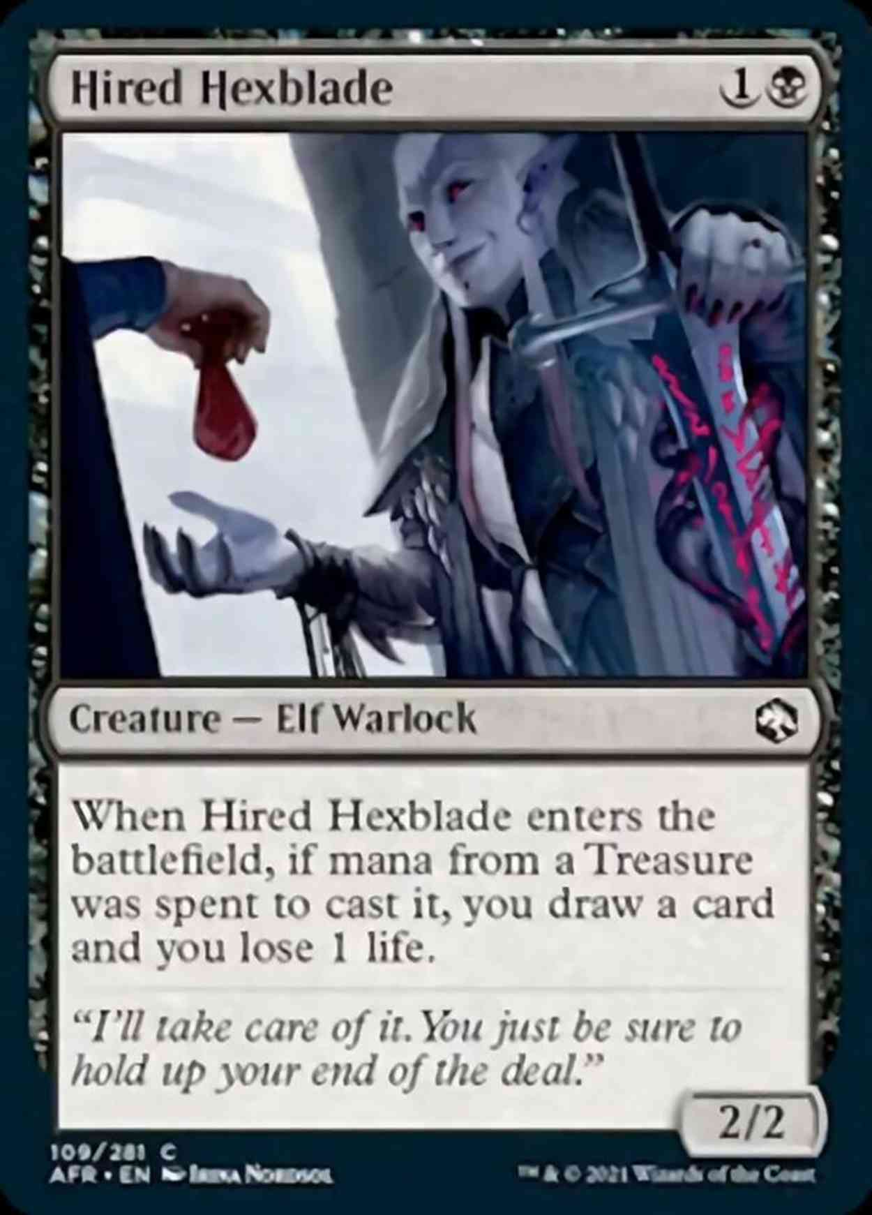 Hired Hexblade magic card front