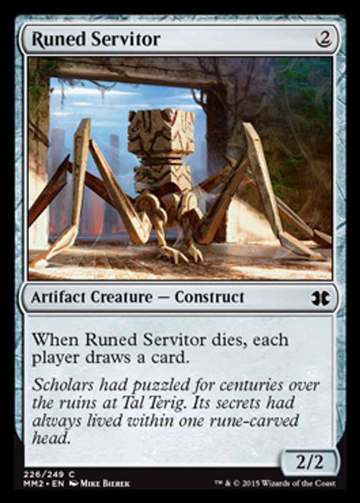 Runed Servitor magic card front