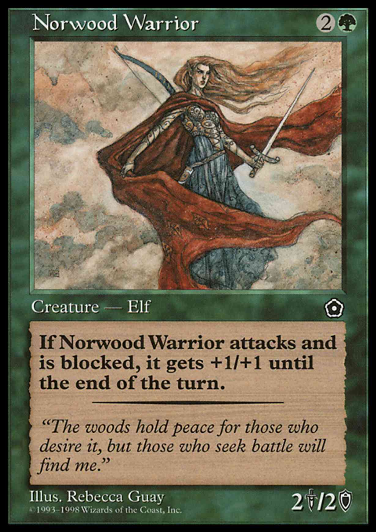 Norwood Warrior magic card front