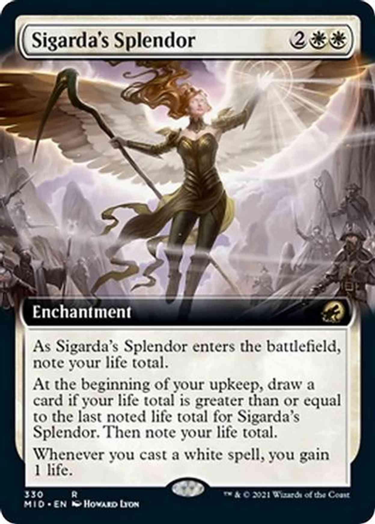Sigarda's Splendor (Extended Art) magic card front