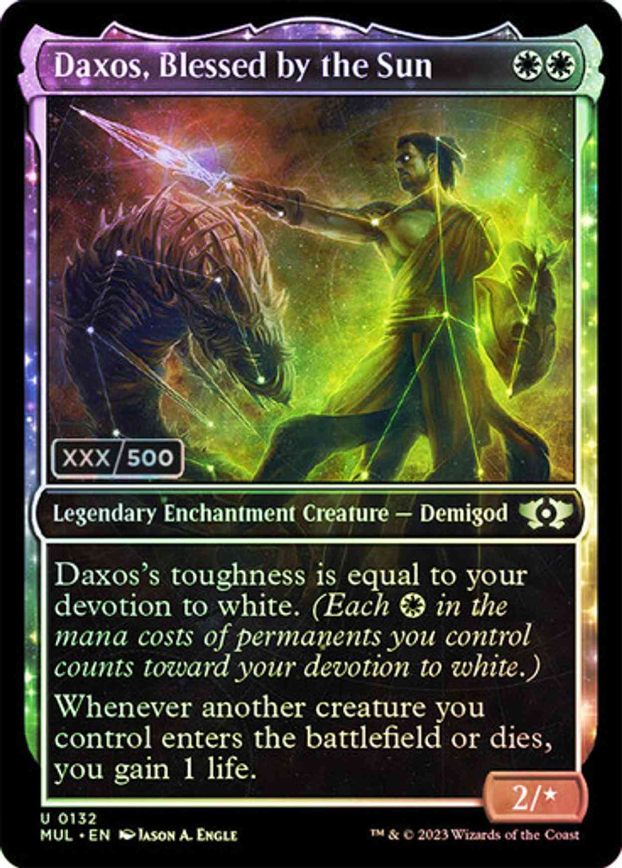 Daxos, Blessed by the Sun (Serialized) magic card front