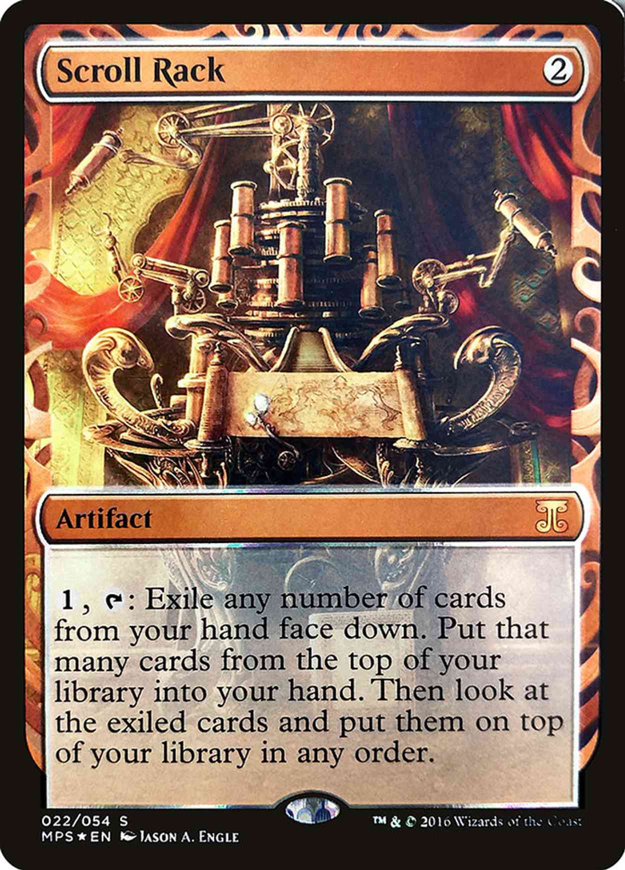 Scroll Rack magic card front