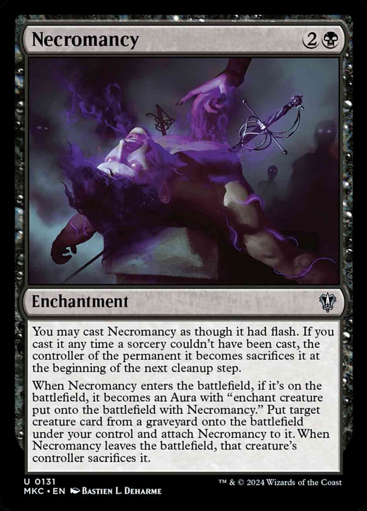 Necromancy magic card front
