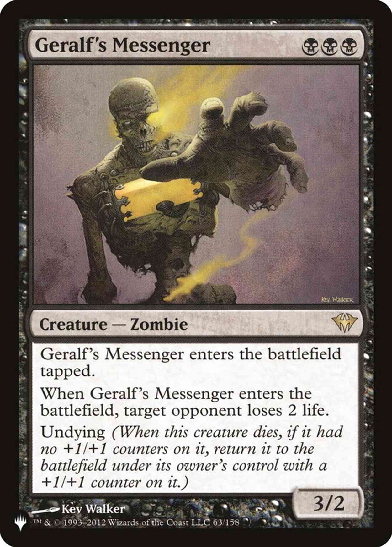 Geralf's Messenger magic card front
