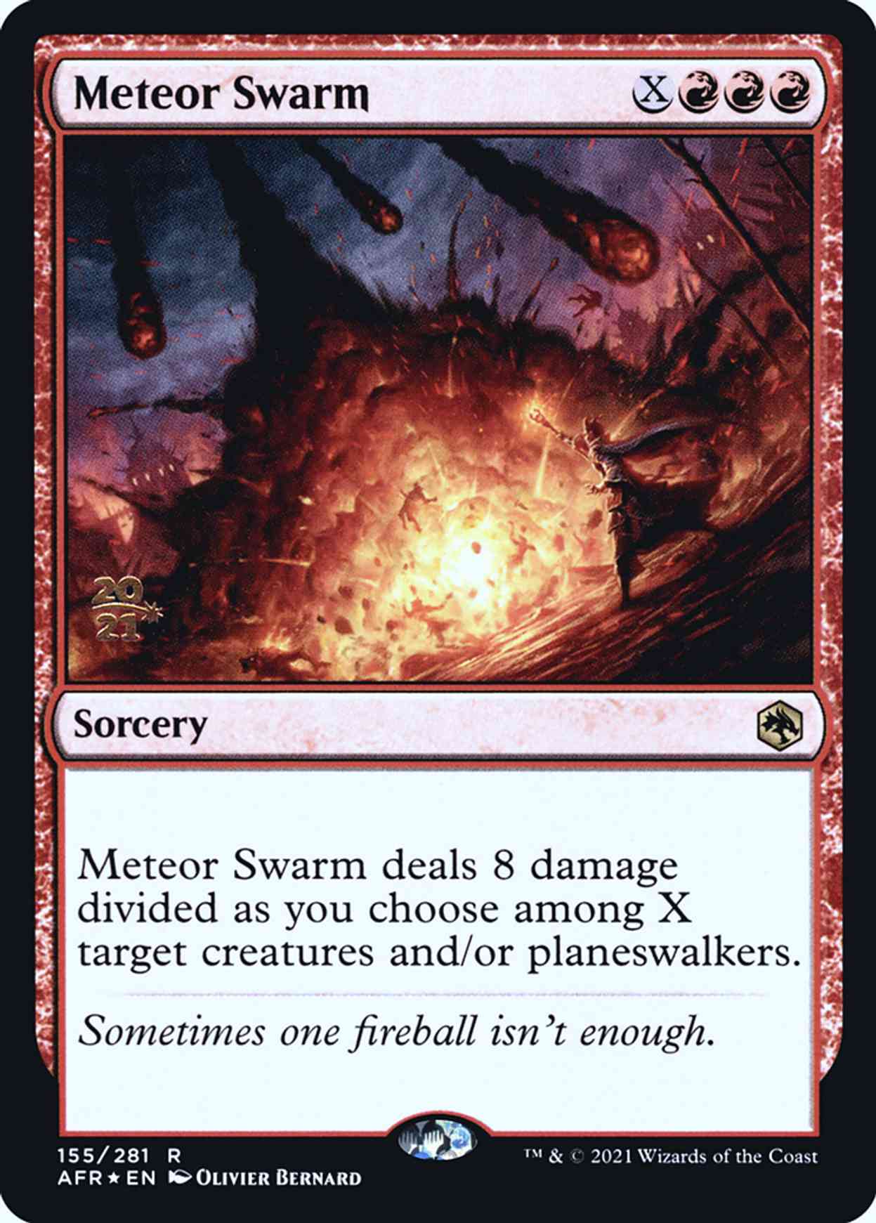 Meteor Swarm magic card front