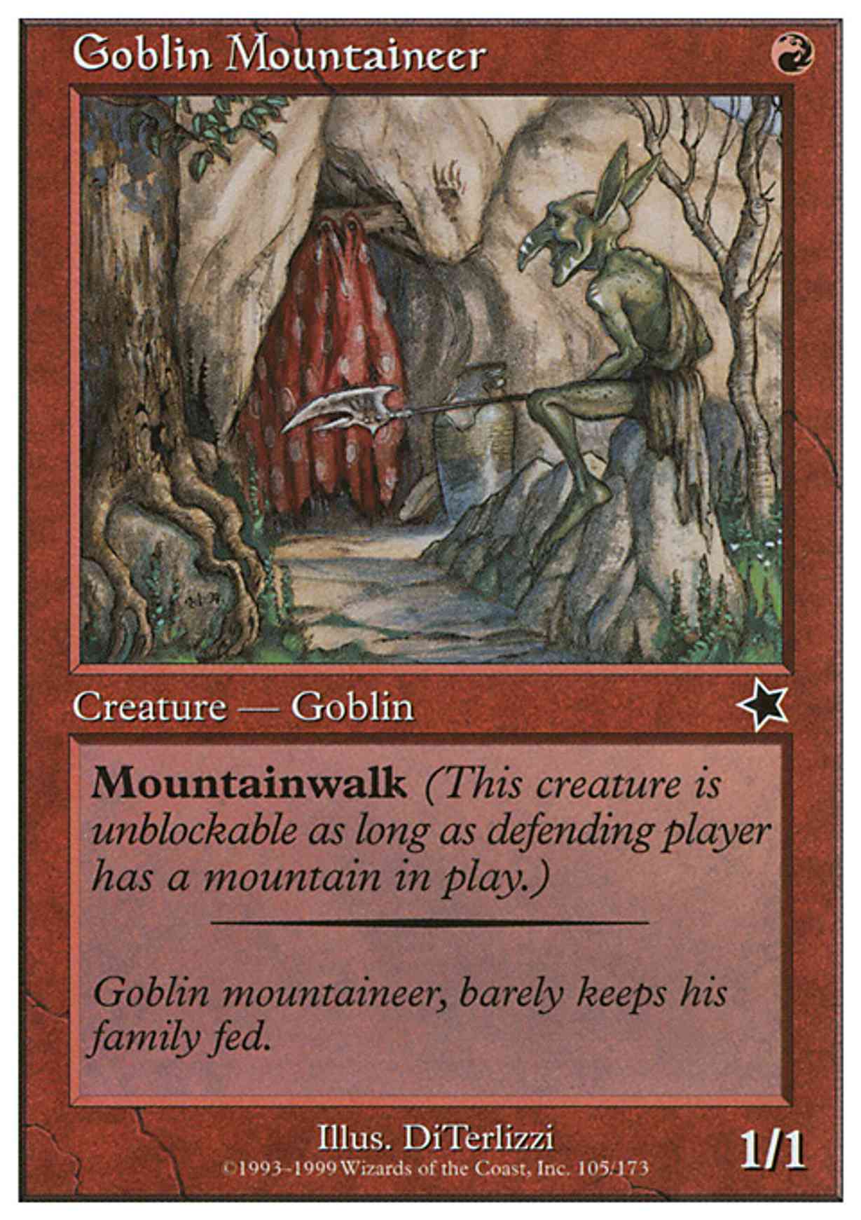 Goblin Mountaineer magic card front