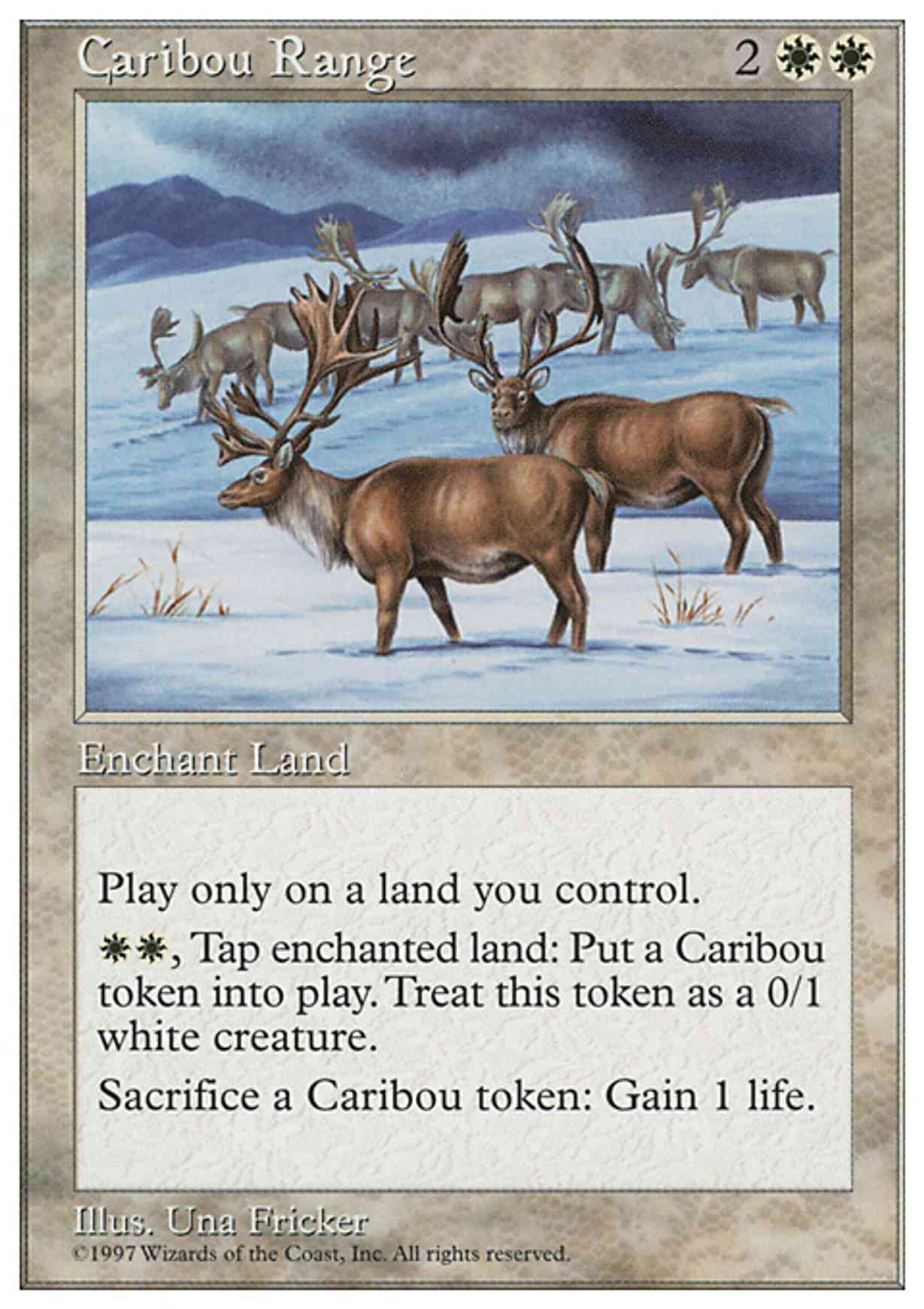 Caribou Range magic card front