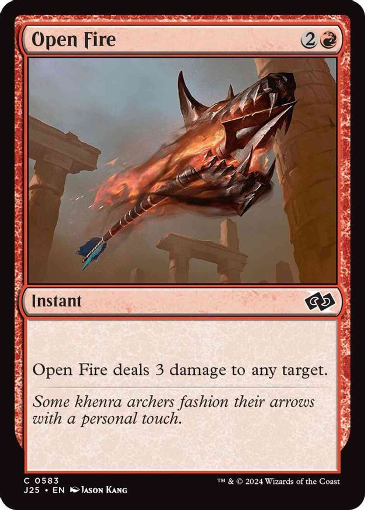 Open Fire magic card front