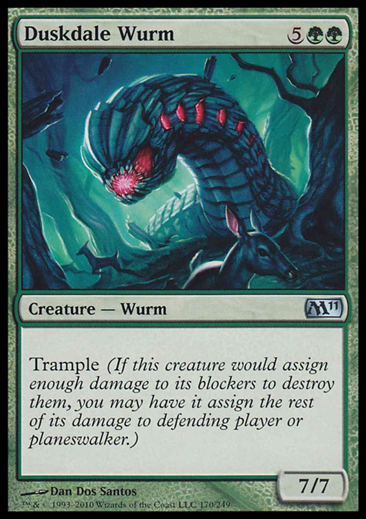 Duskdale Wurm magic card front