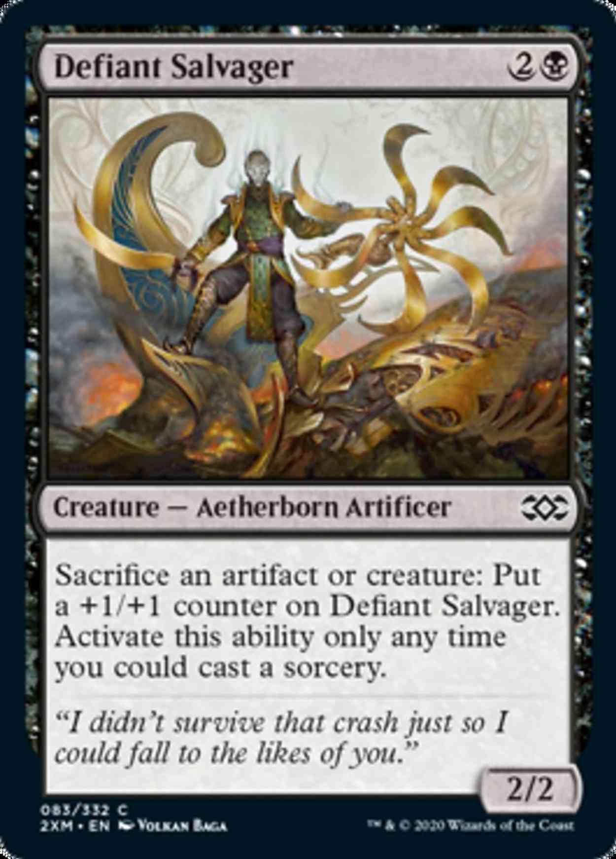 Defiant Salvager magic card front