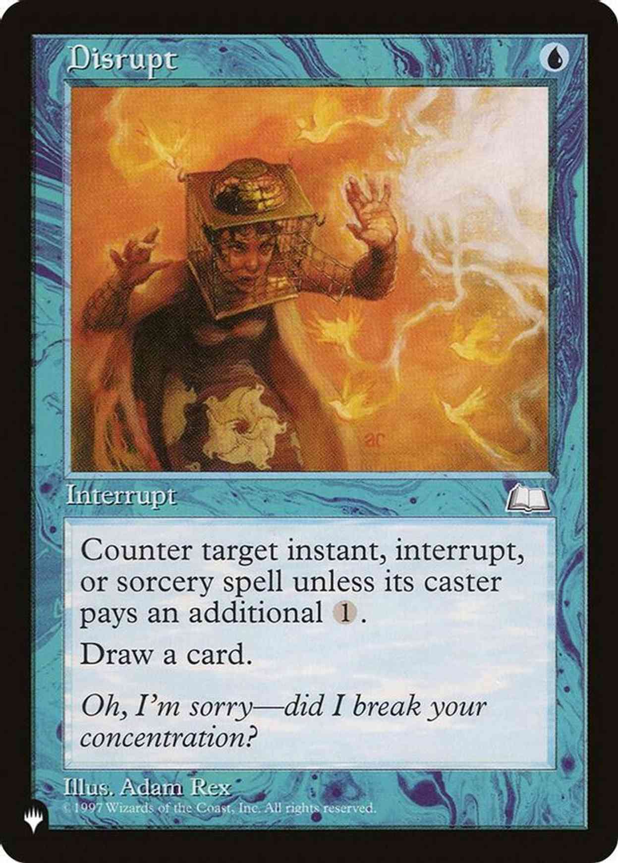 Disrupt magic card front