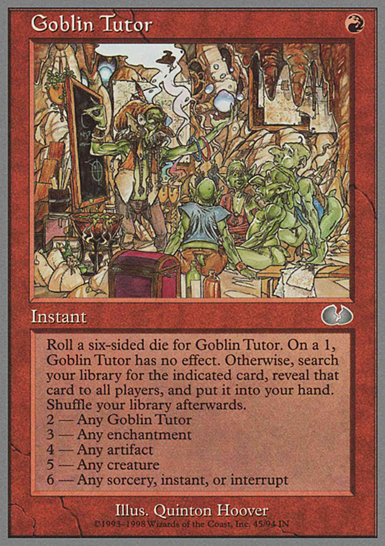 Goblin Tutor magic card front