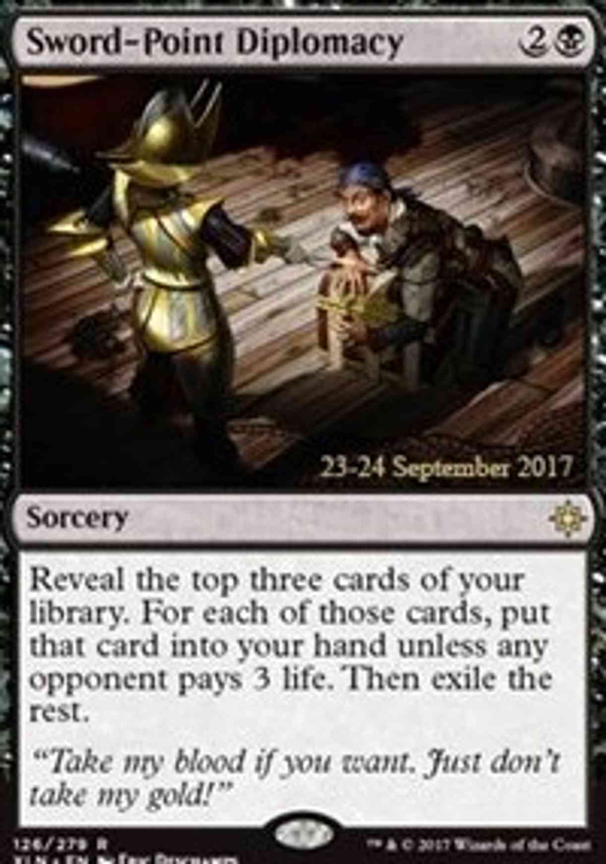 Sword-Point Diplomacy magic card front